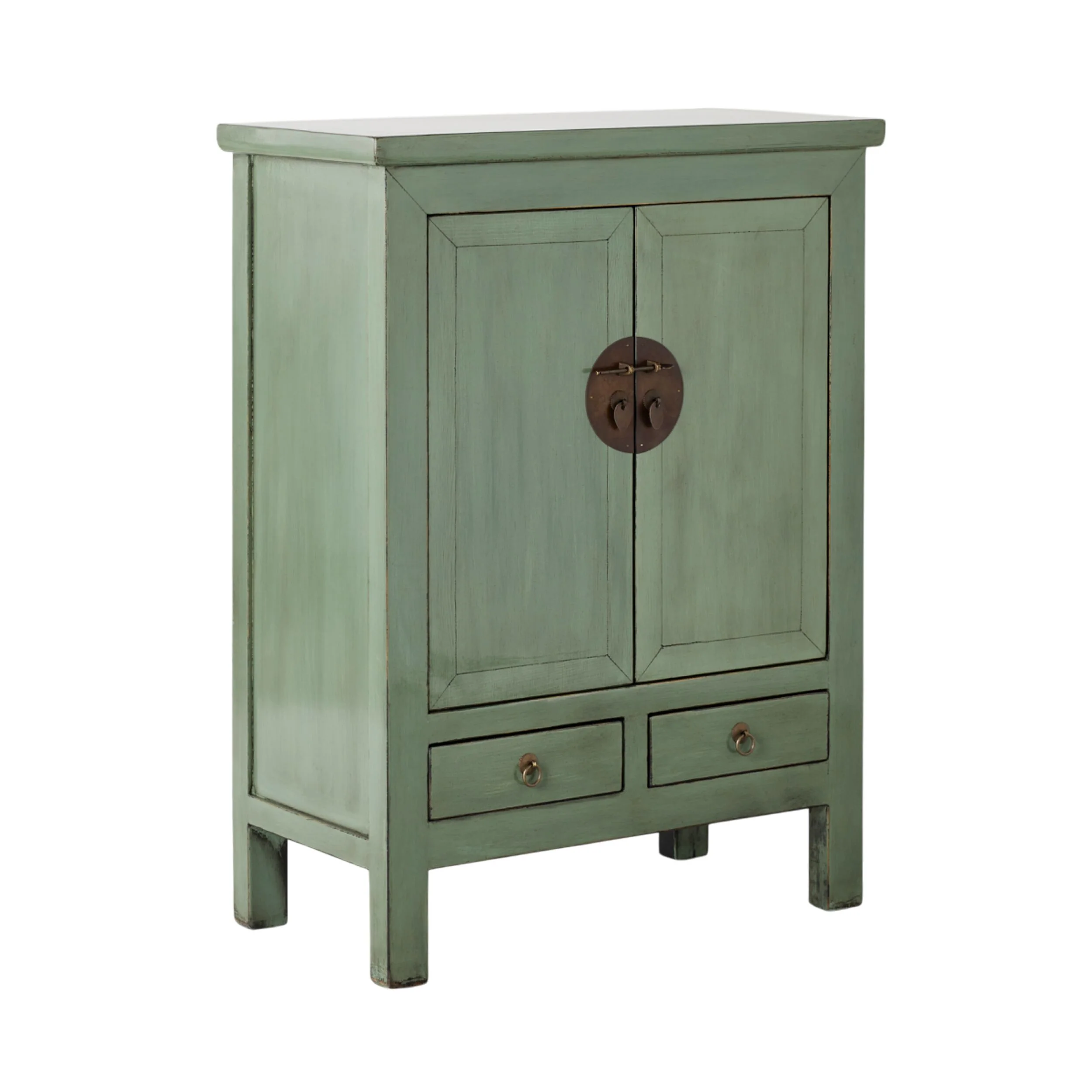 Sansha 2 Door & 2 Drawer Sideboard Sage Green - Image 2