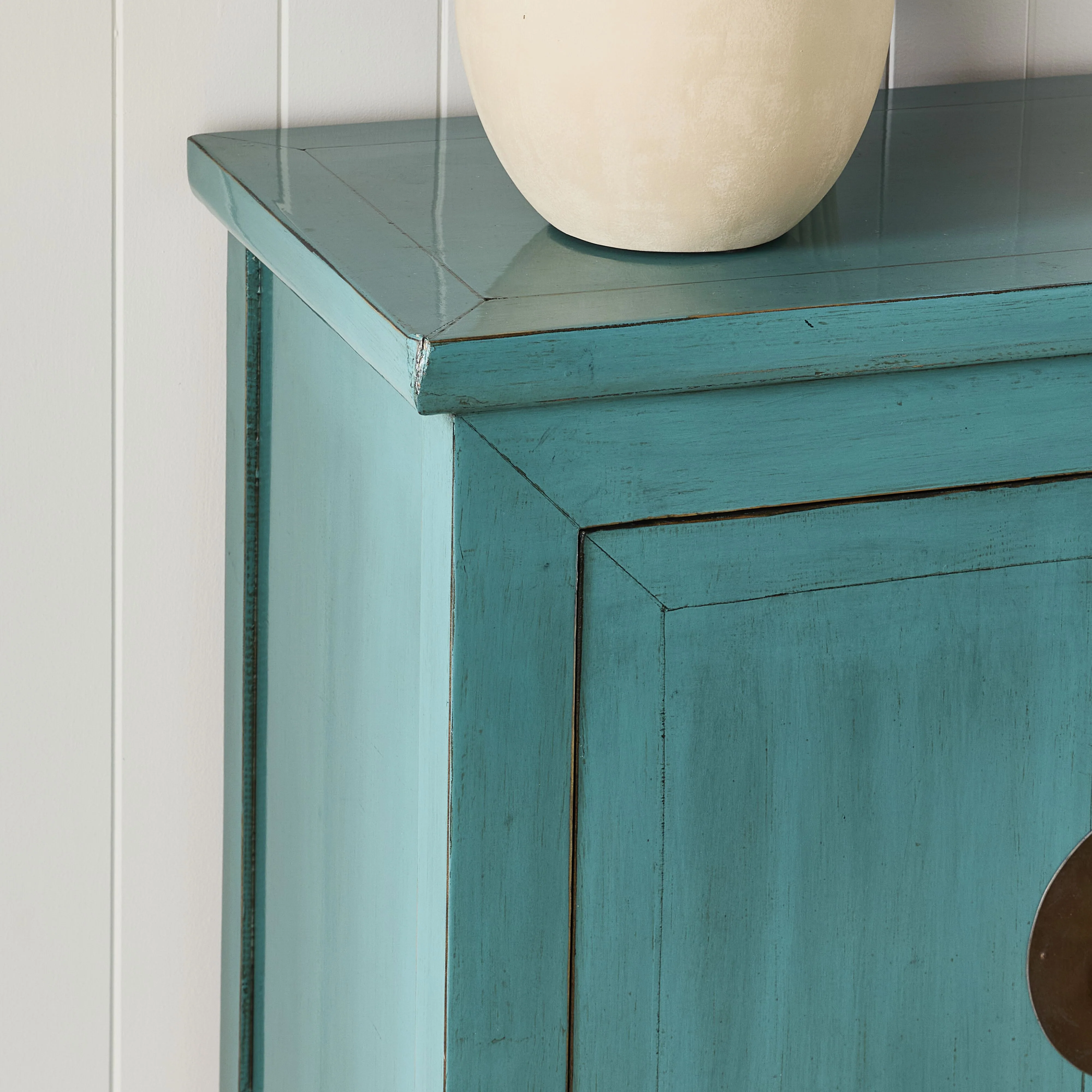 Sansha 2 Door & 2 Drawer Sideboard Turquoise - Image 11