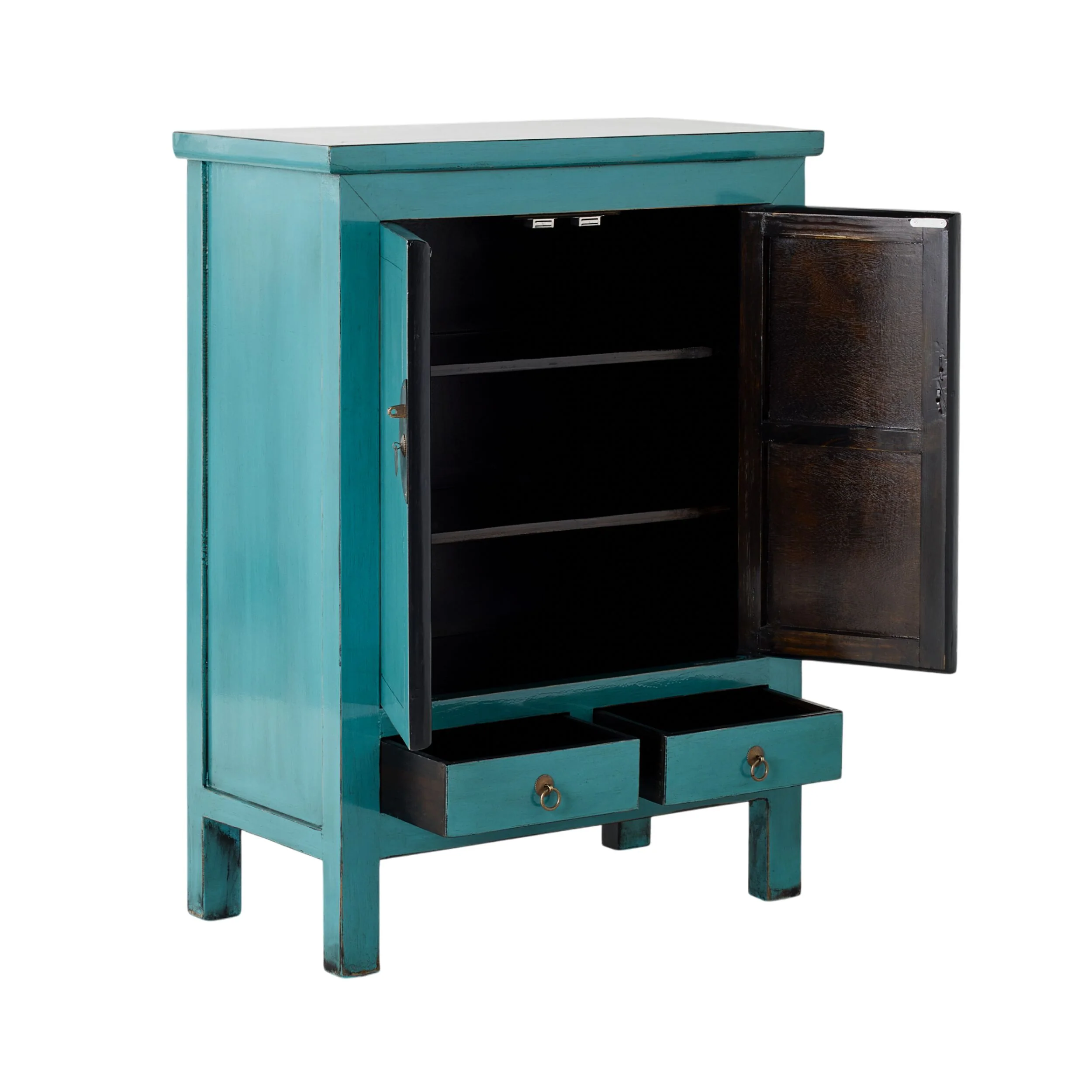Sansha 2 Door & 2 Drawer Sideboard Turquoise - Image 3