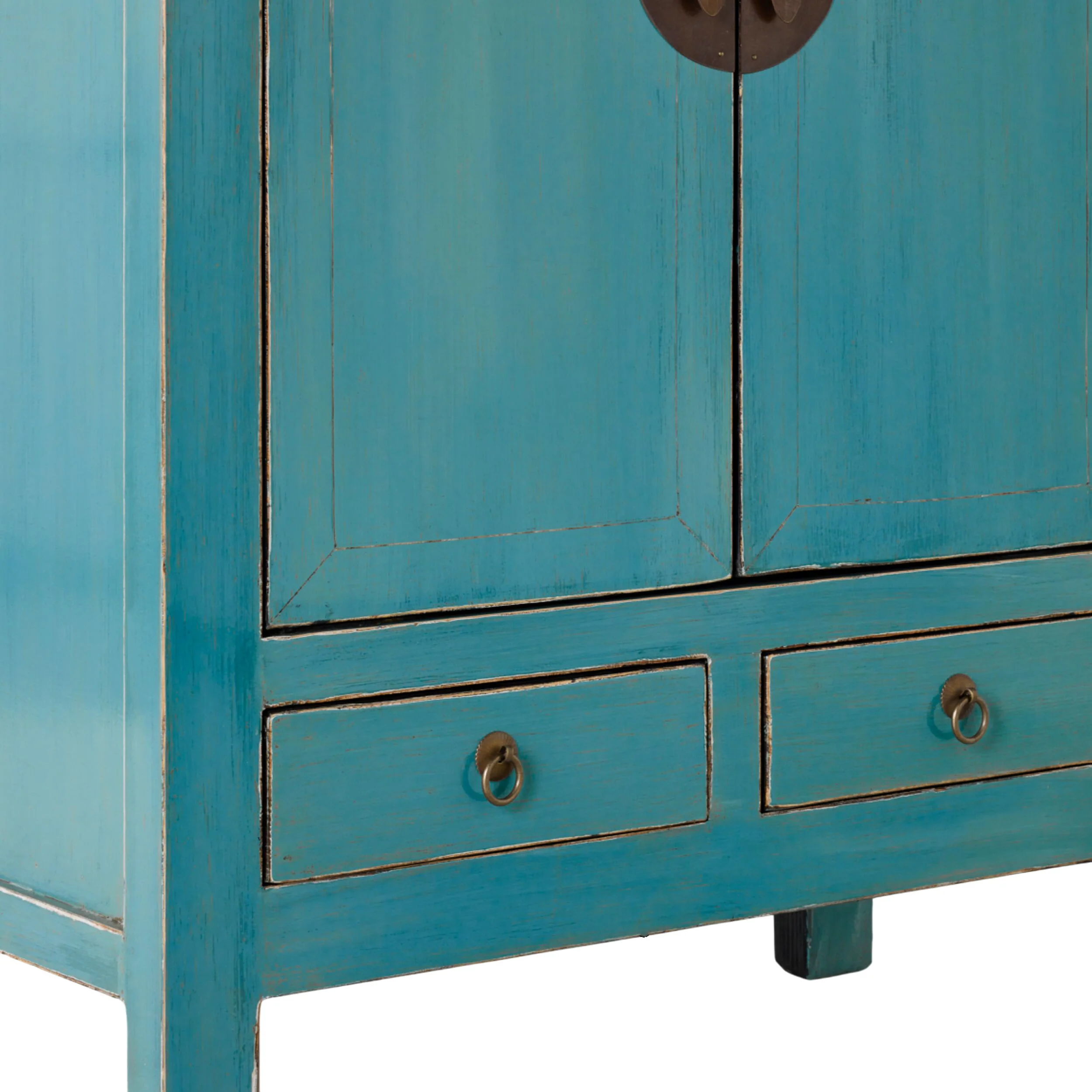 Sansha 2 Door & 2 Drawer Sideboard Turquoise - Image 5