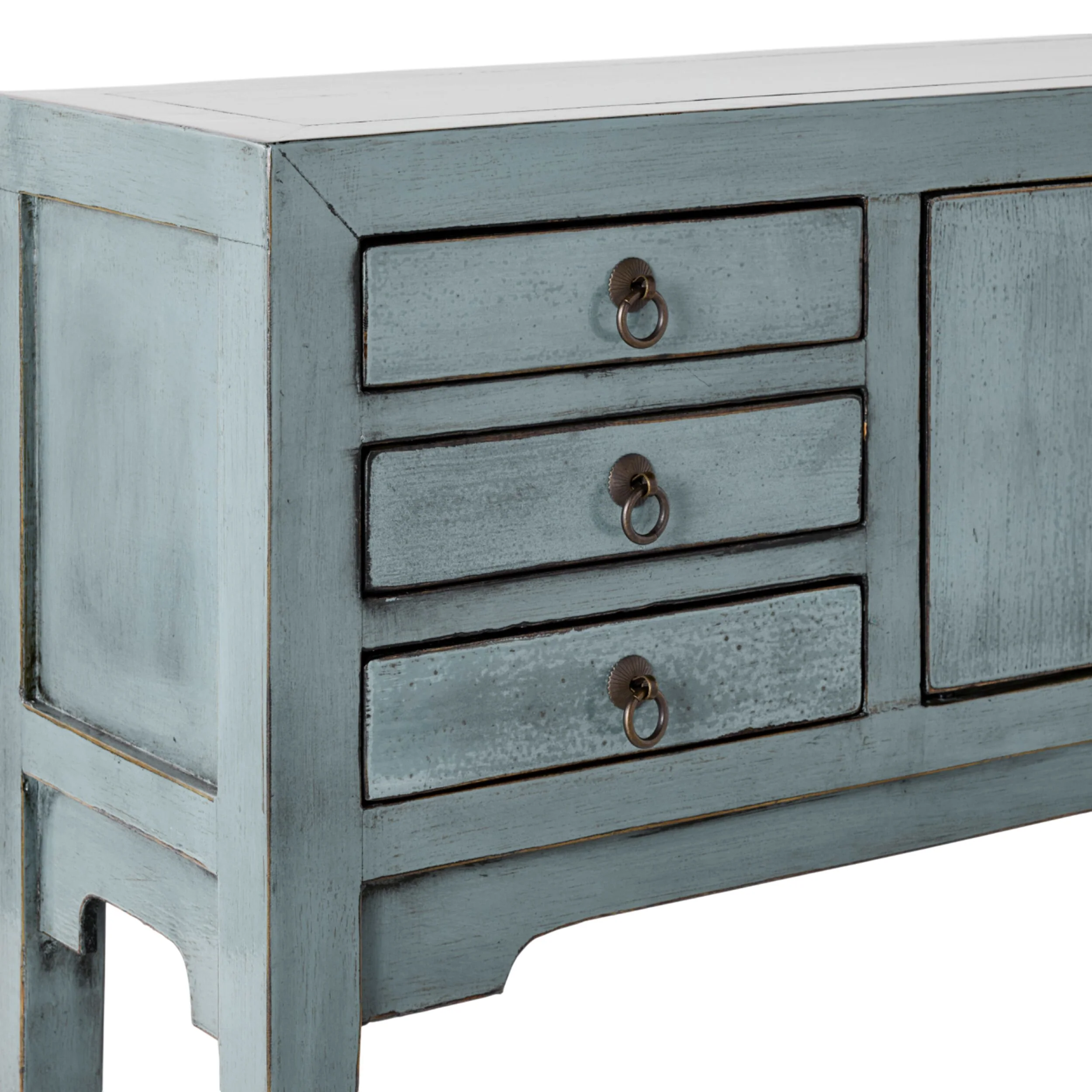 Sansha 2 Door & 6 Drawer Console Table Dove Grey - Image 4