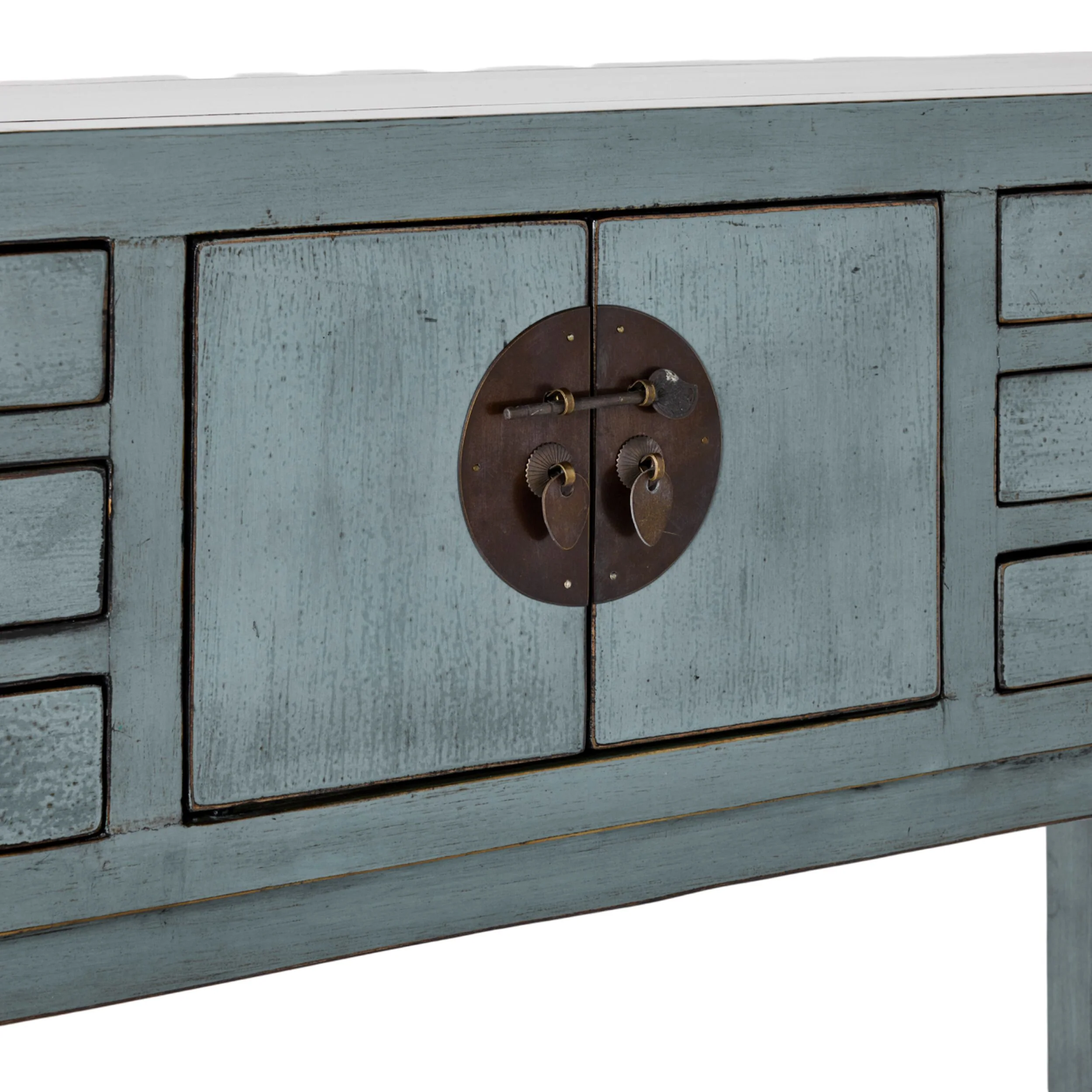 Sansha 2 Door & 6 Drawer Console Table Dove Grey - Image 5