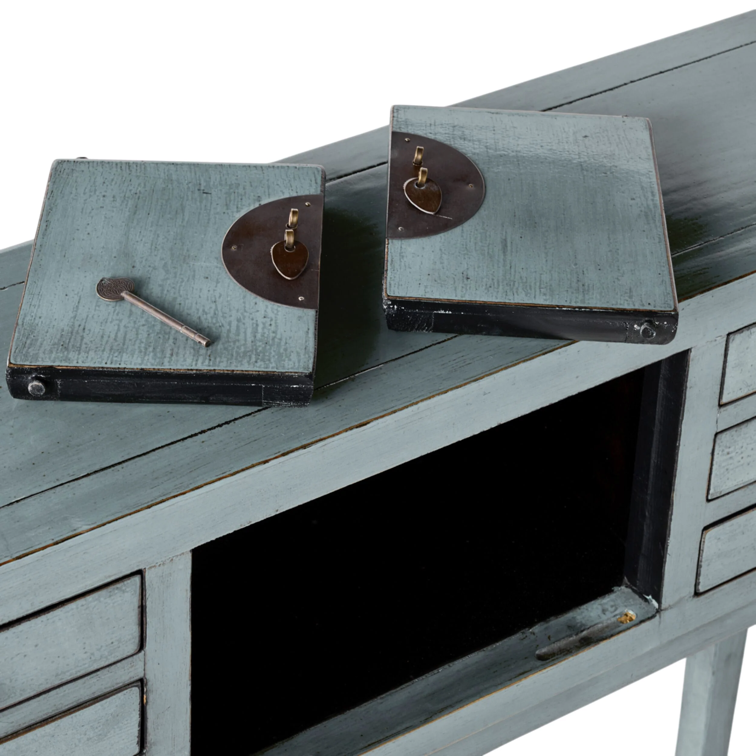 Sansha 2 Door & 6 Drawer Console Table Dove Grey - Image 8