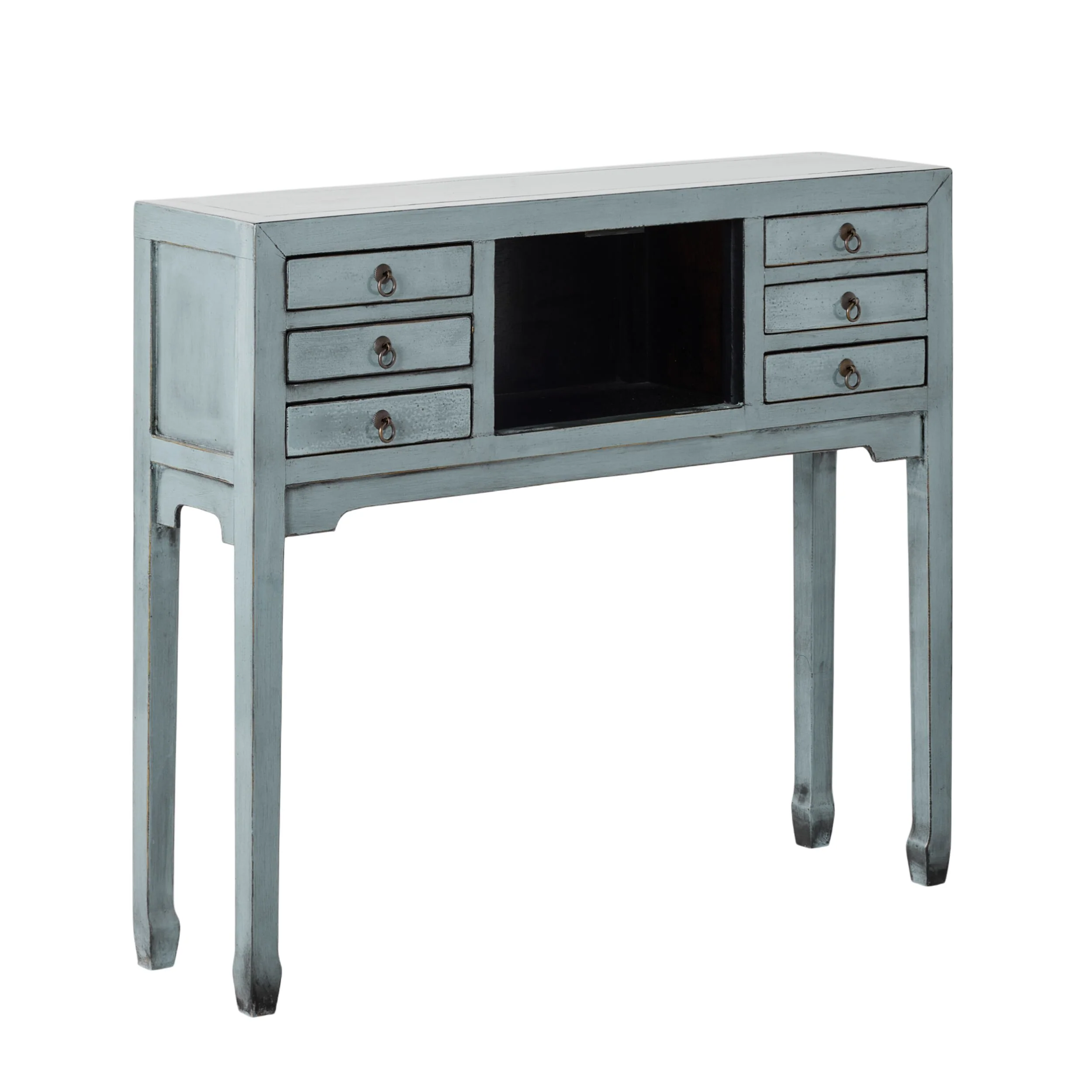 Sansha 2 Door & 6 Drawer Console Table Dove Grey - Image 9