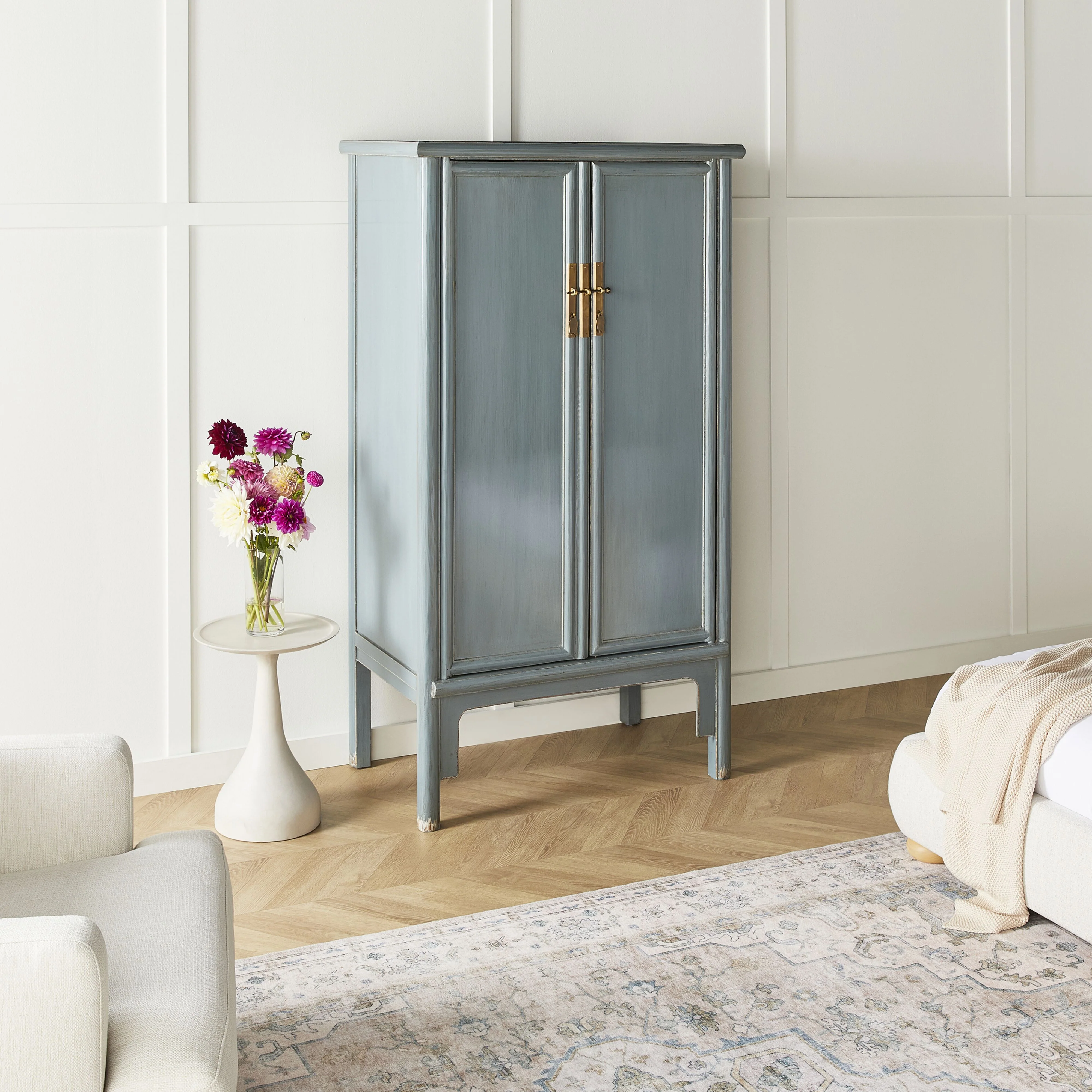 Sansha 2 Door Wardrobe Dove Grey - Image 10