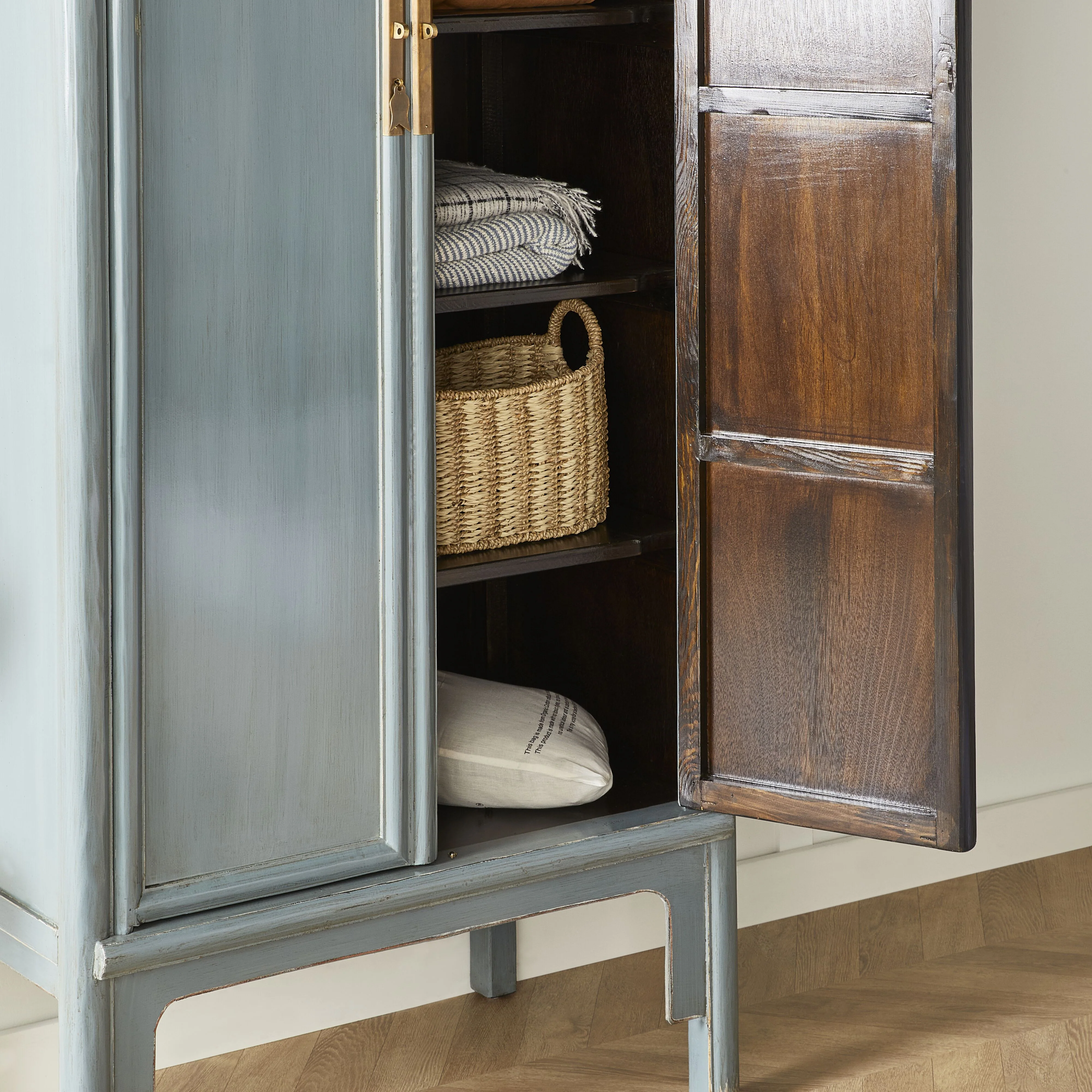 Sansha 2 Door Wardrobe Dove Grey - Image 12
