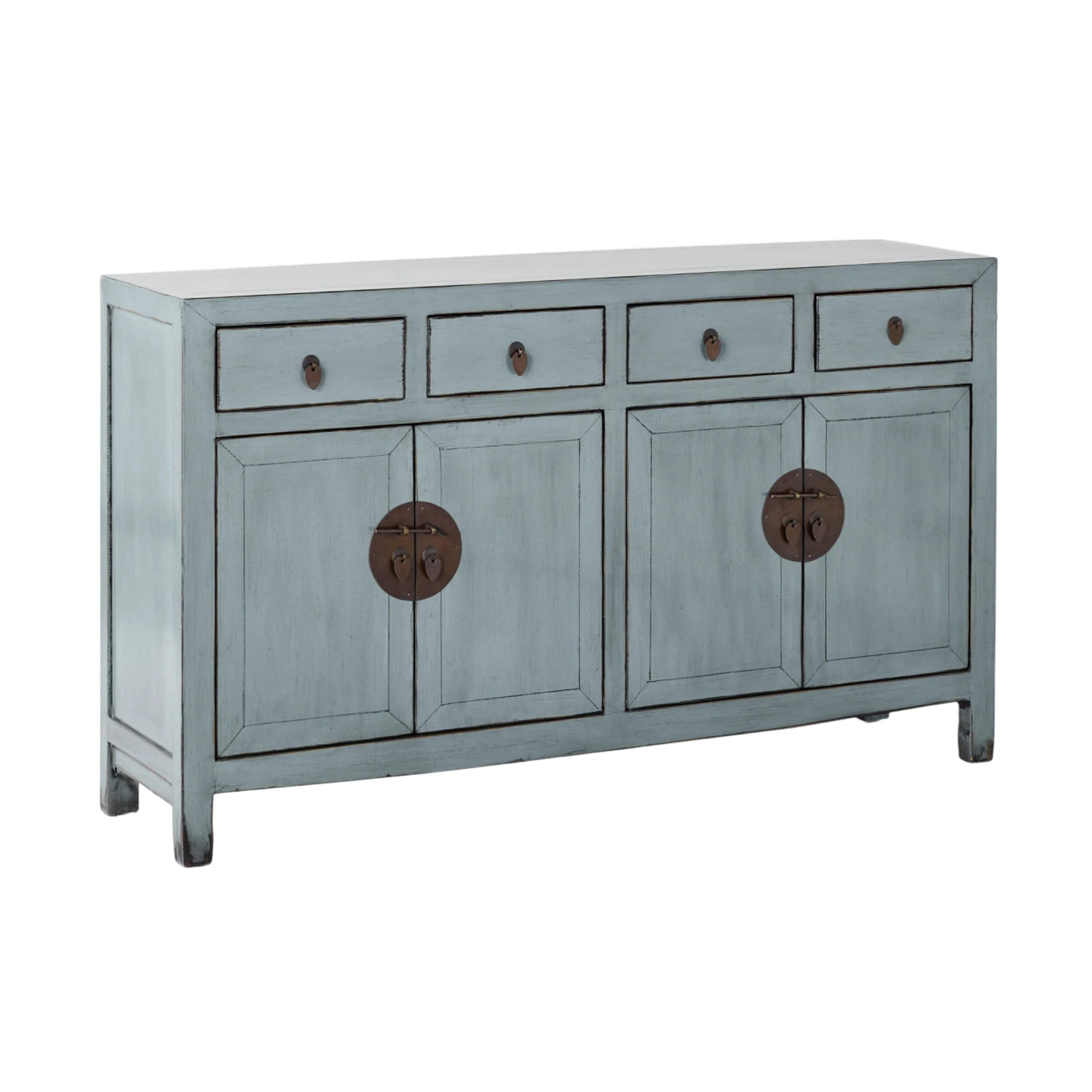 Sansha 4 Door & 4 Drawer Sideboard Dove Grey - Image 2