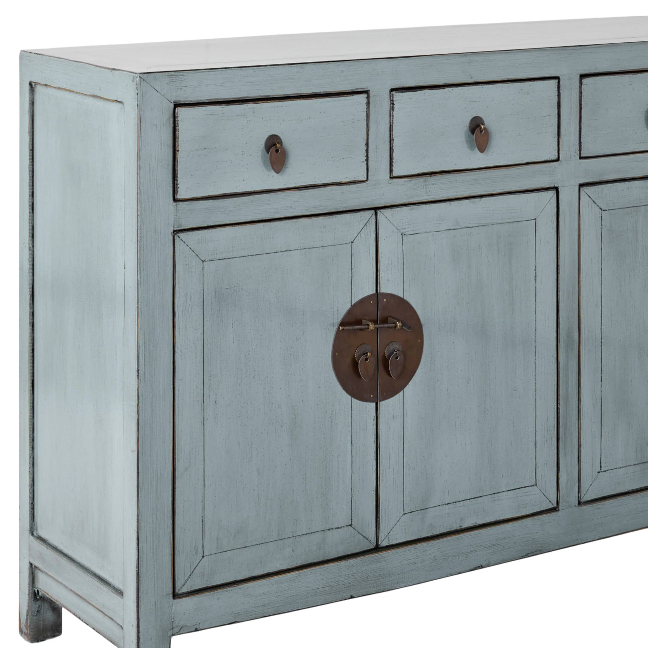 Sansha 4 Door & 4 Drawer Sideboard Dove Grey - Image 4