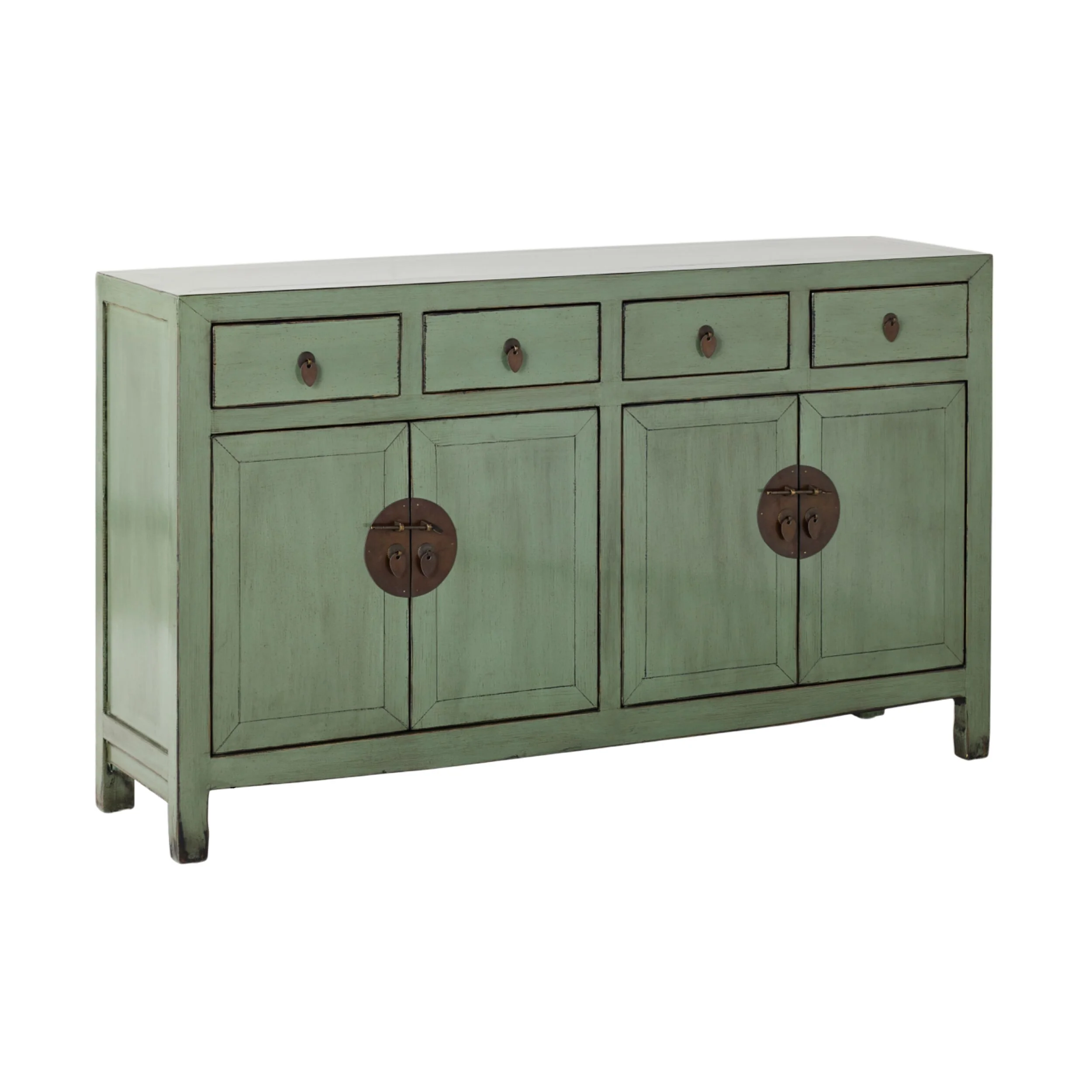 Sansha 4 Door & 4 Drawer Sideboard Sage Green - Image 2