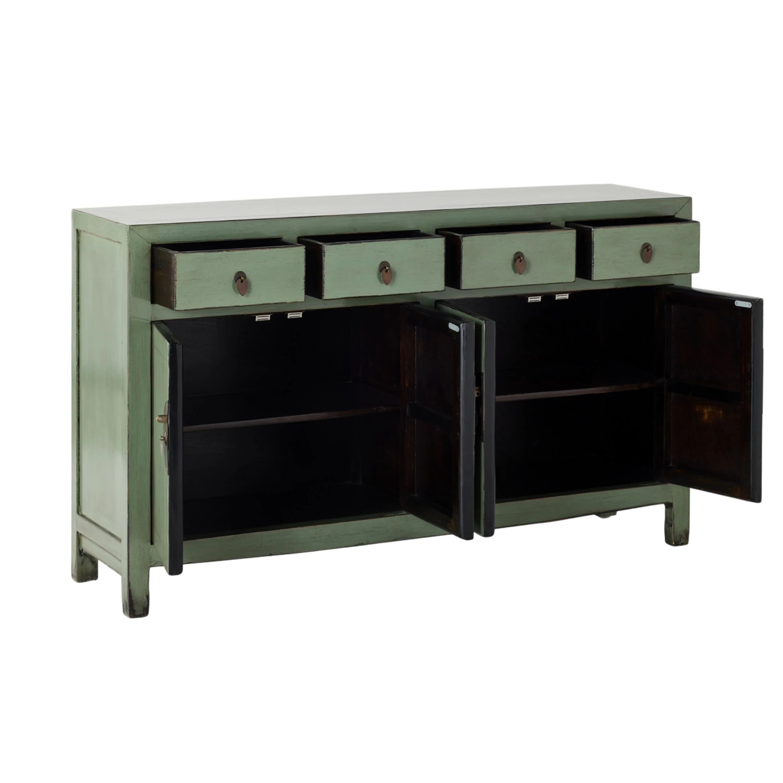 Sansha 4 Door & 4 Drawer Sideboard Sage Green - Image 3