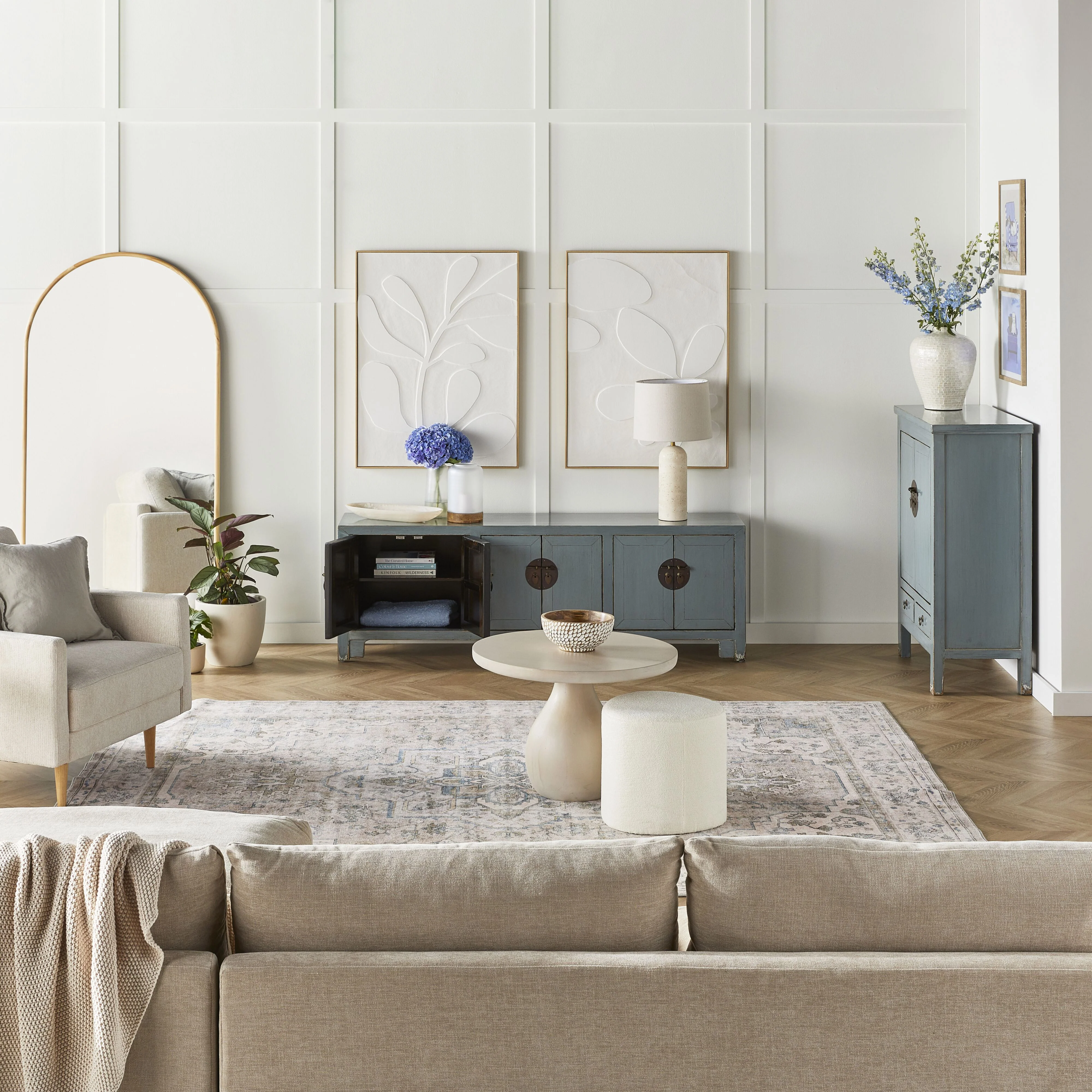 Sansha 6 Door TV Unit Dove Grey - Image 8