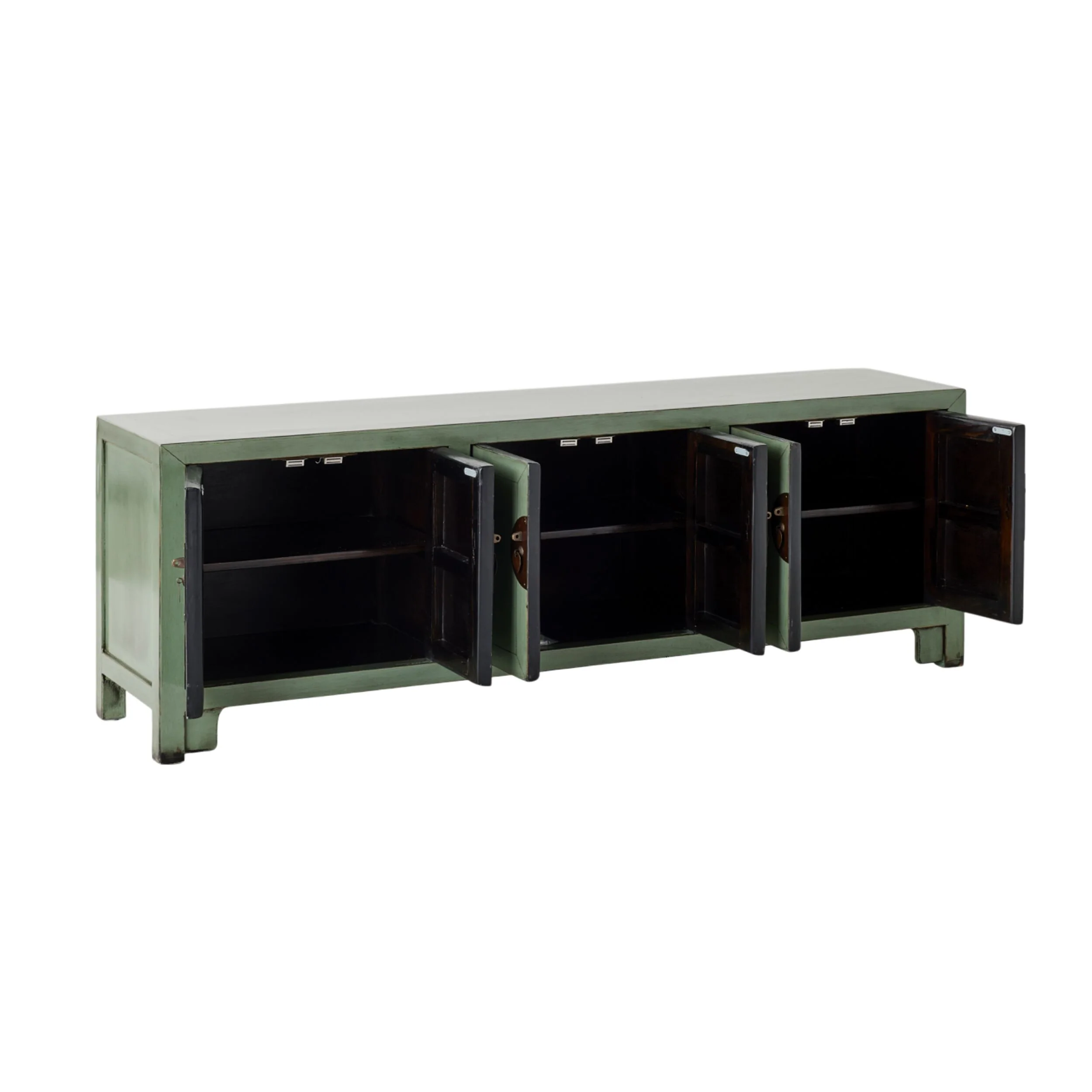 Sansha 6 Door TV Unit Sage Green - Image 3