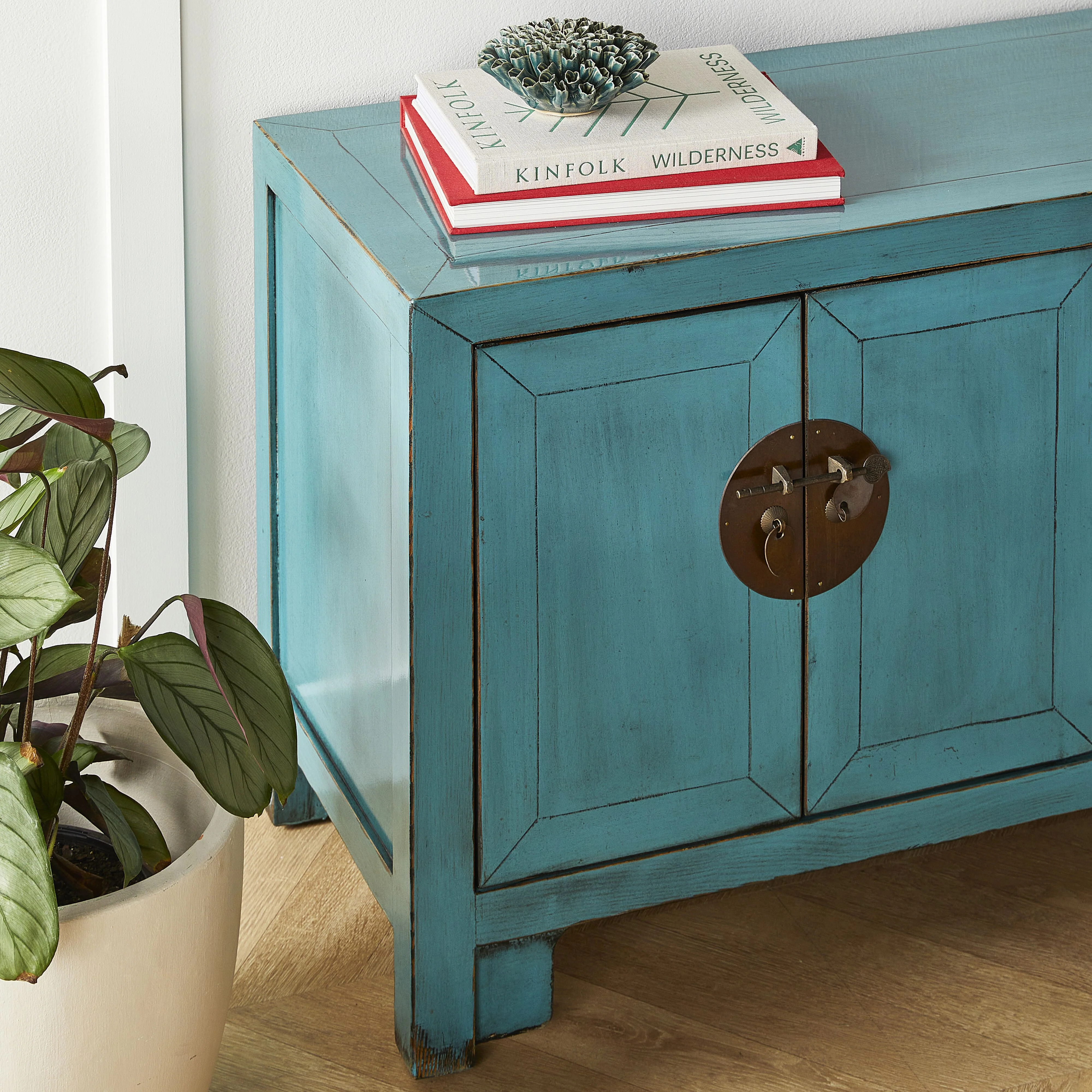 Sansha 6 Door TV Unit Turquoise - Image 11