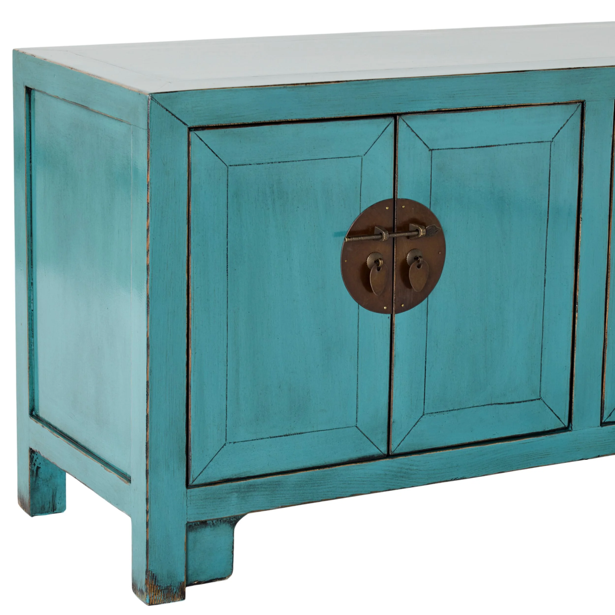 Sansha 6 Door TV Unit Turquoise - Image 4
