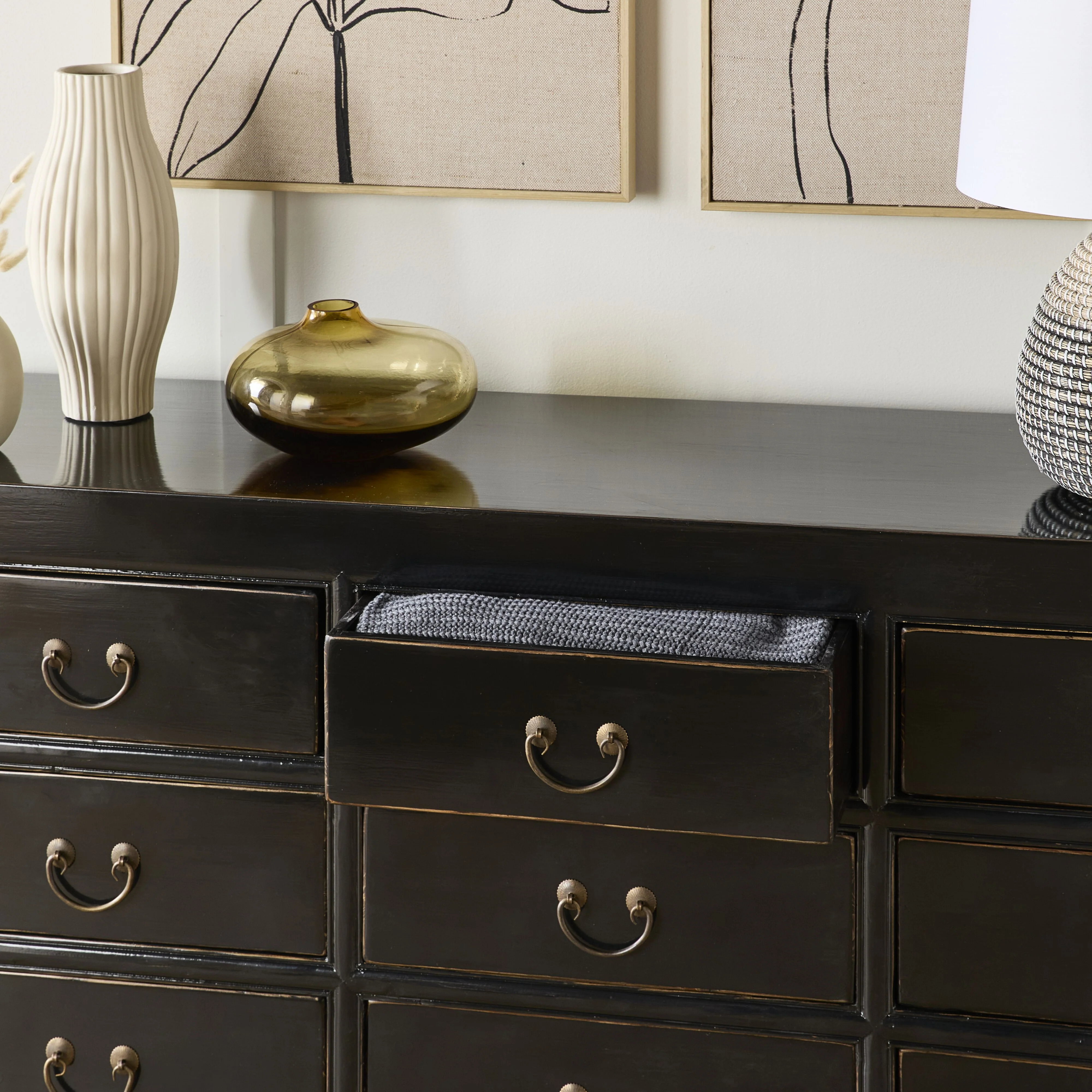 Sansha 9 Drawer Chest Black - Image 10