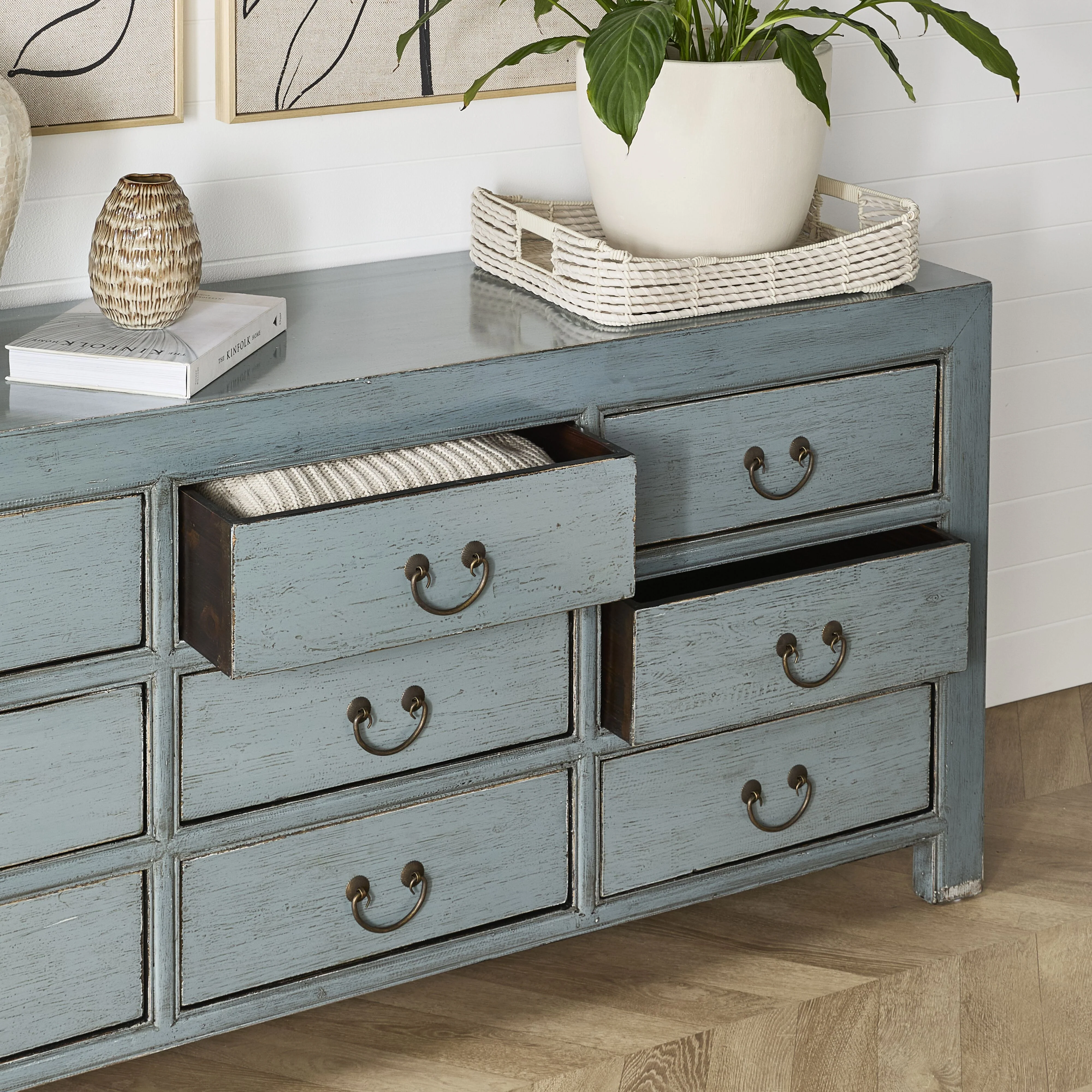 Sansha 9 Drawer Chest Dove Grey - Image 8