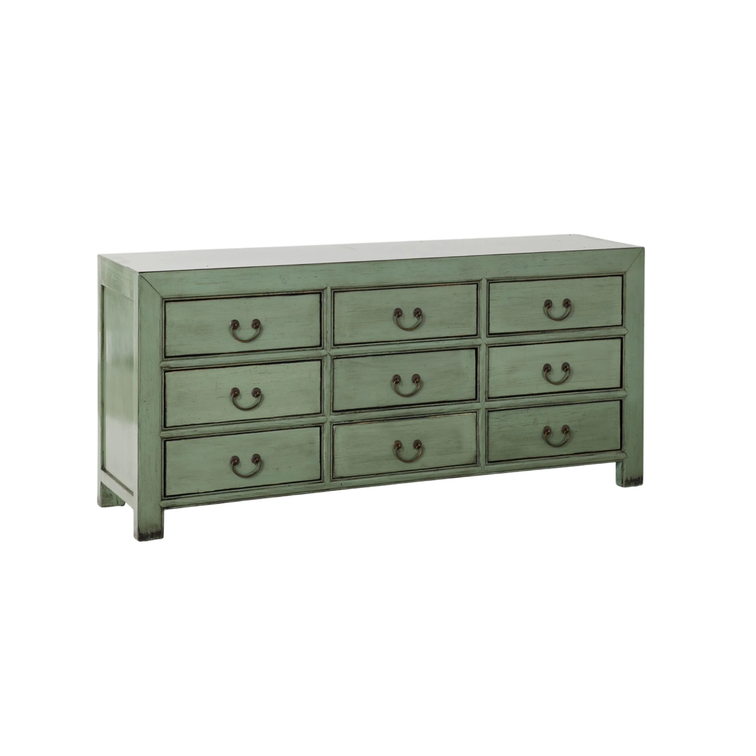Sansha 9 Drawer Chest Sage Green - Image 2
