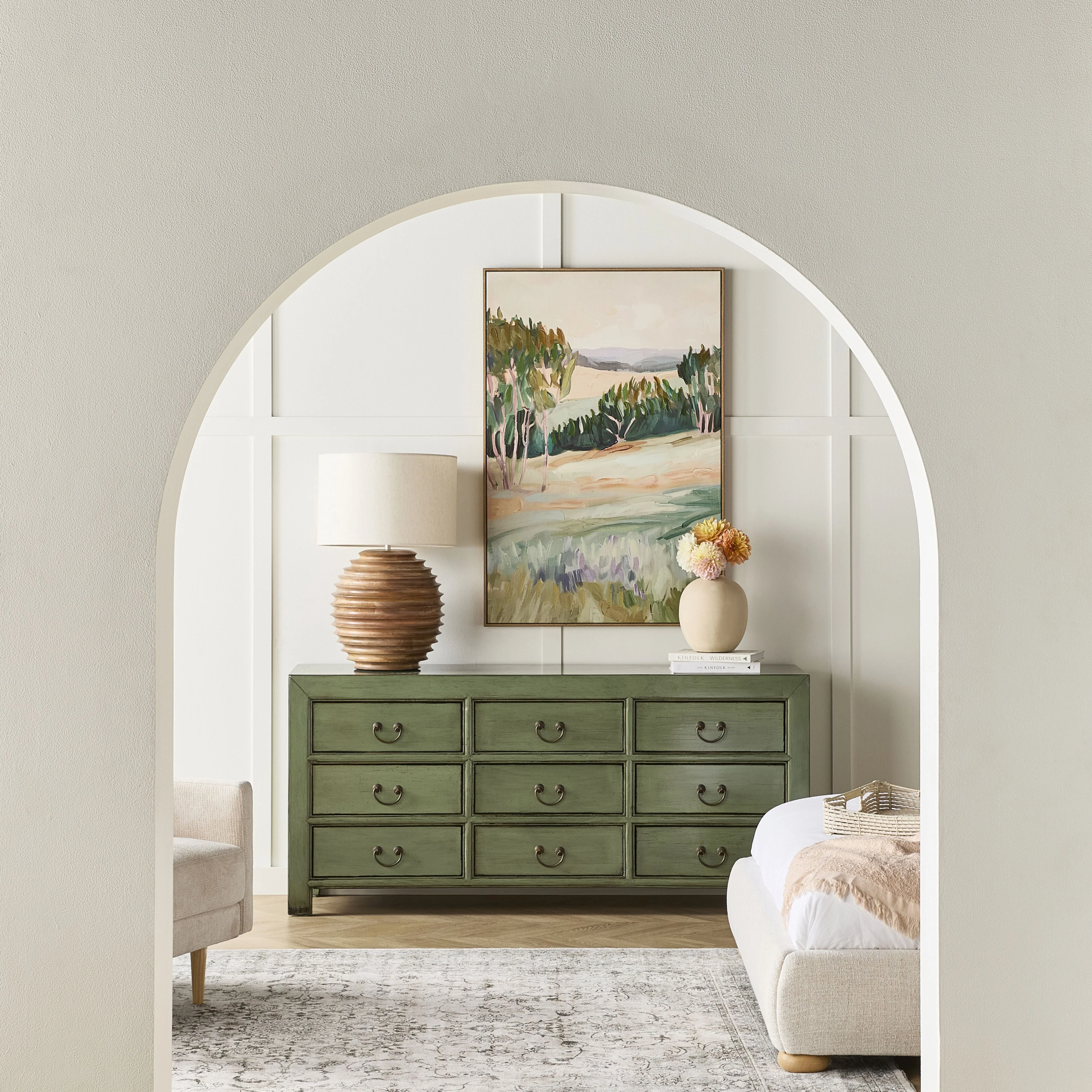 Sansha 9 Drawer Chest Sage Green - Image 8
