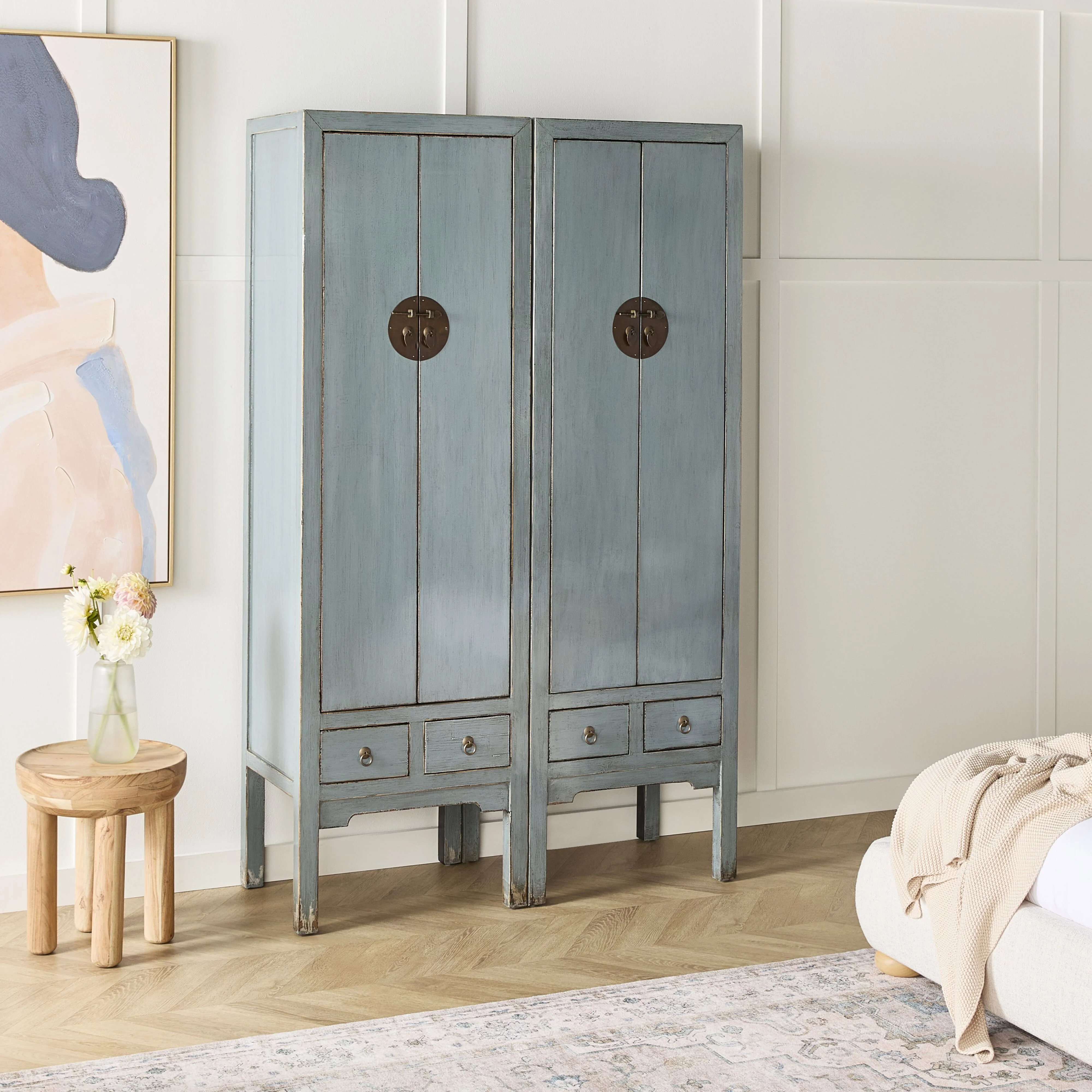 Sansha Narrow Wedding Cabinet Dove Grey - Image 14