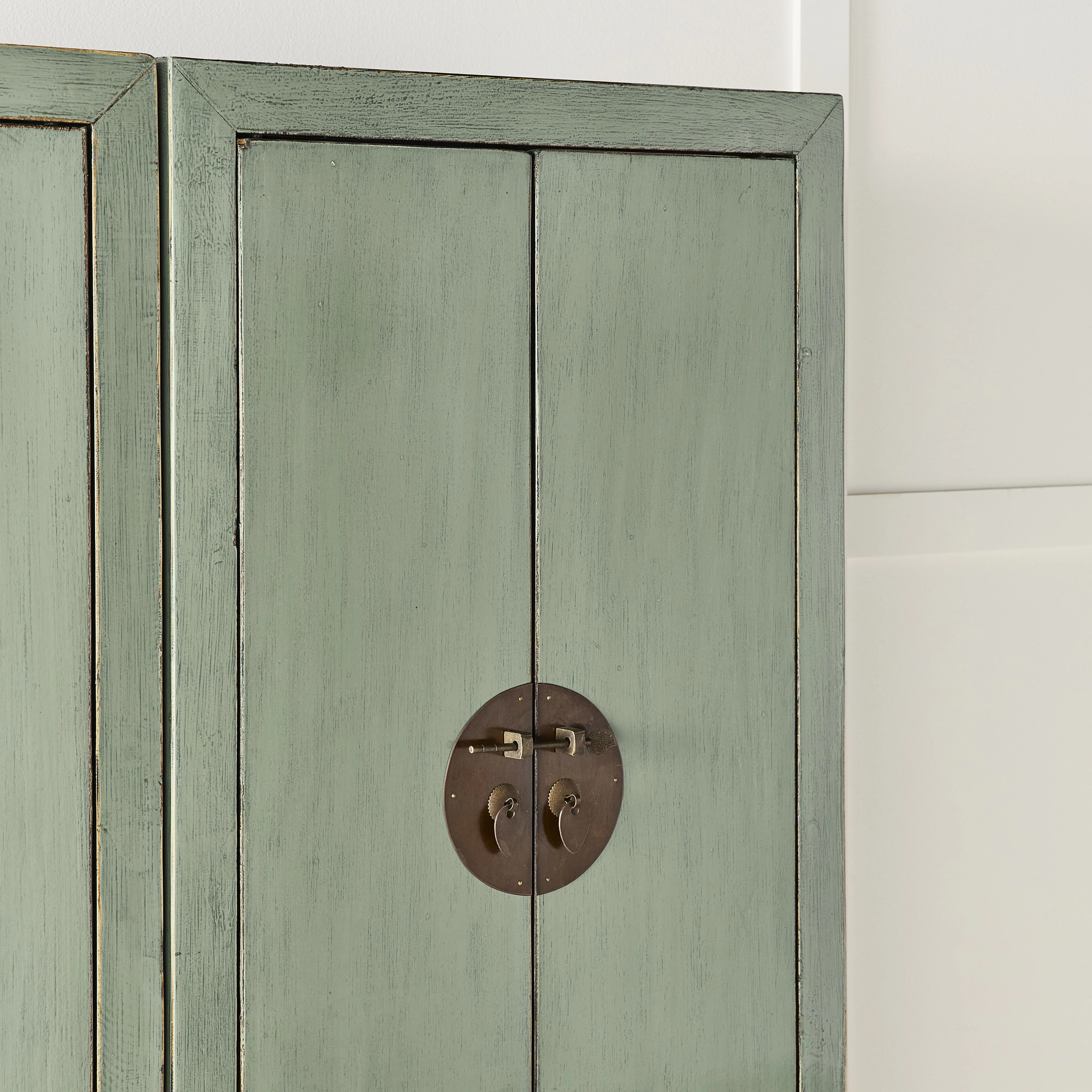 Sansha Narrow Wedding Cabinet Sage Green - Image 10