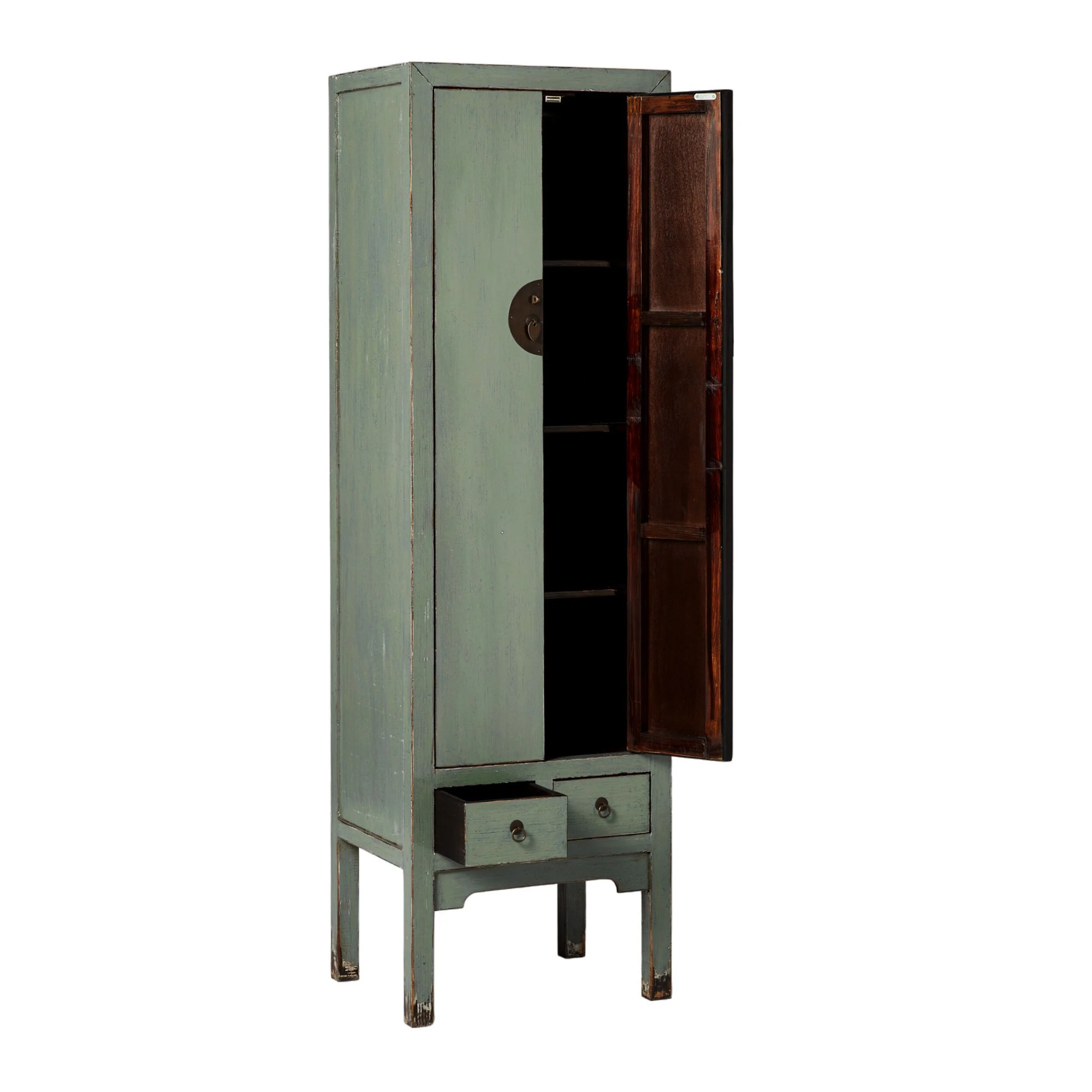 Sansha Narrow Wedding Cabinet Sage Green - Image 3