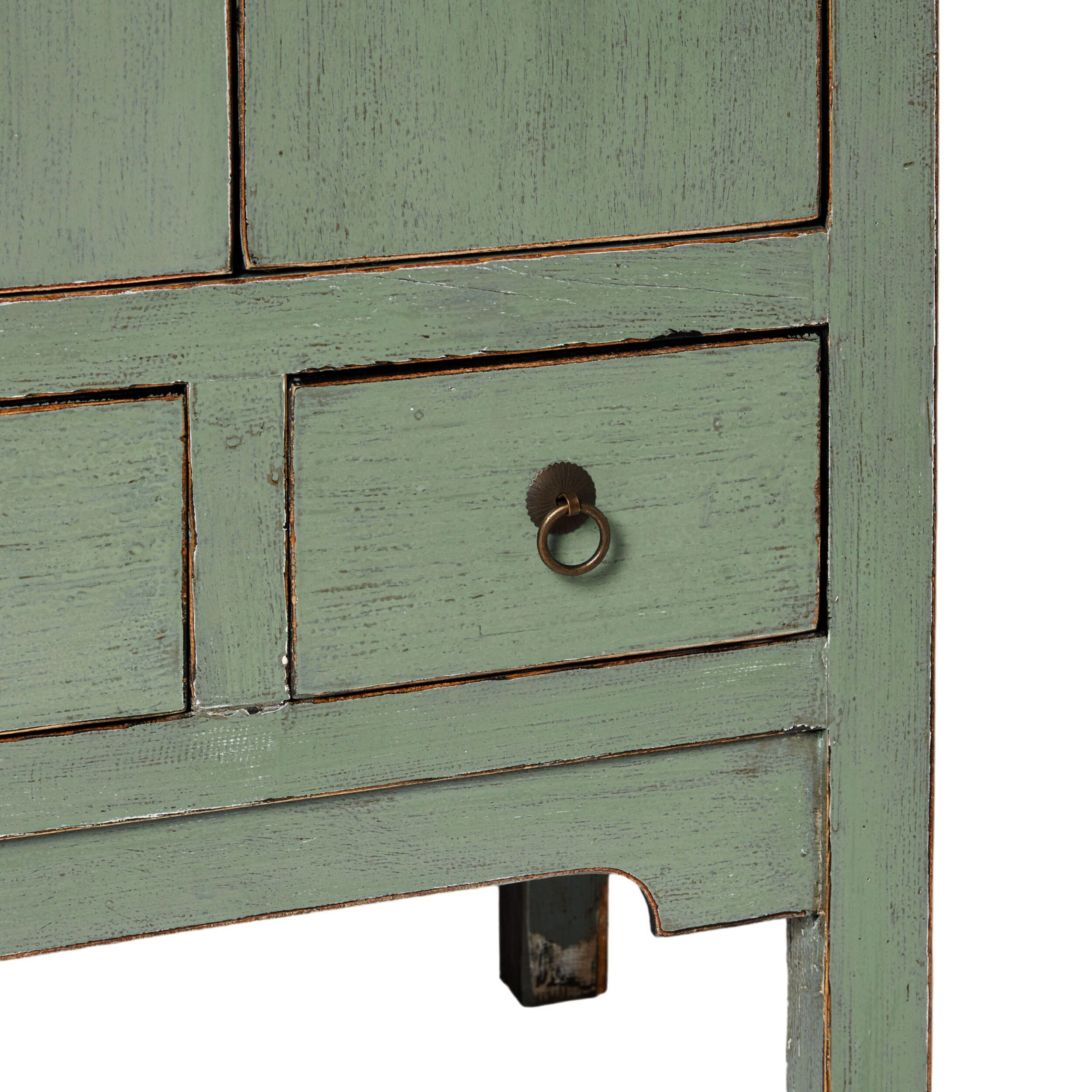 Sansha Narrow Wedding Cabinet Sage Green - Image 6
