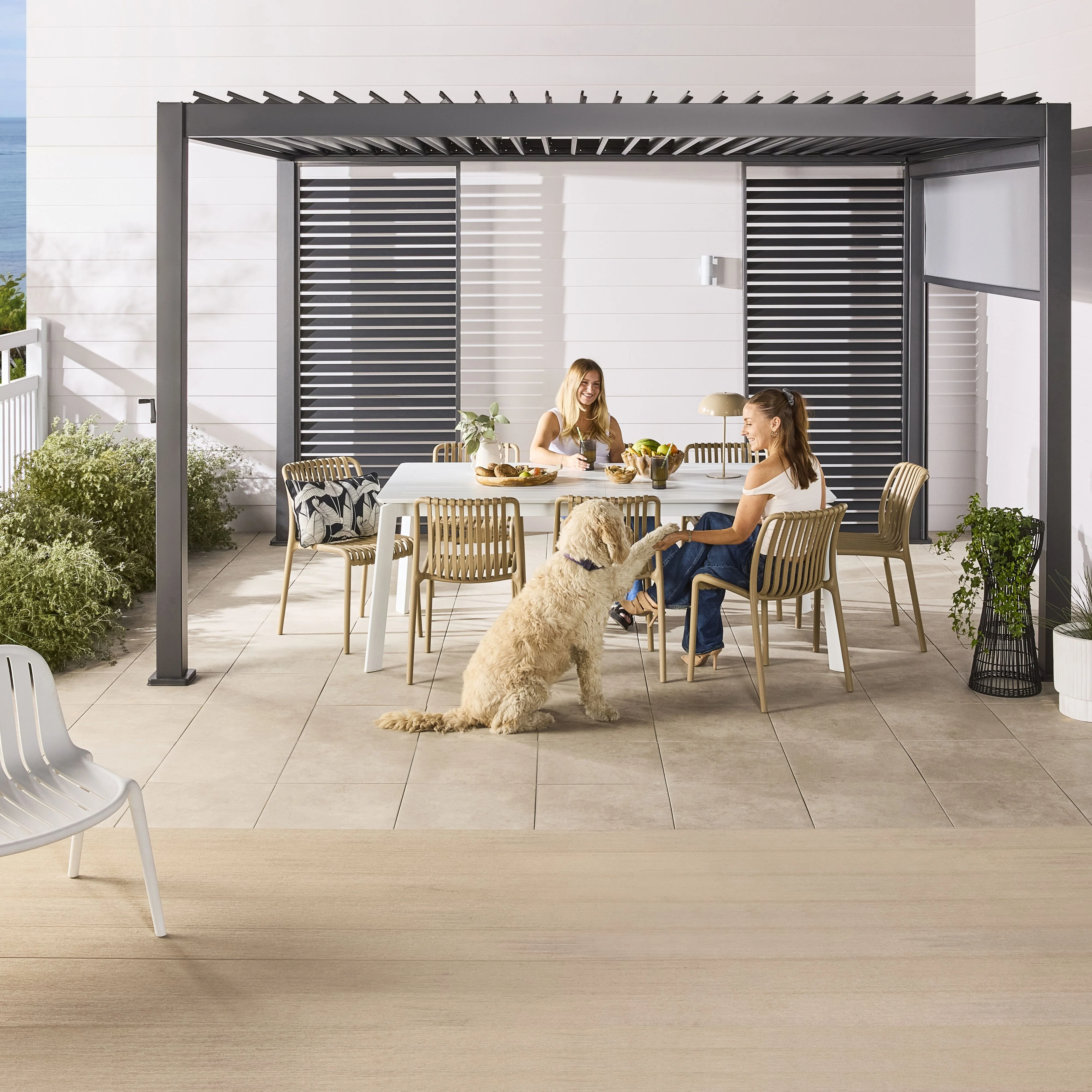 Santana Aluminium Extension Table White 200/300cm - Image 15