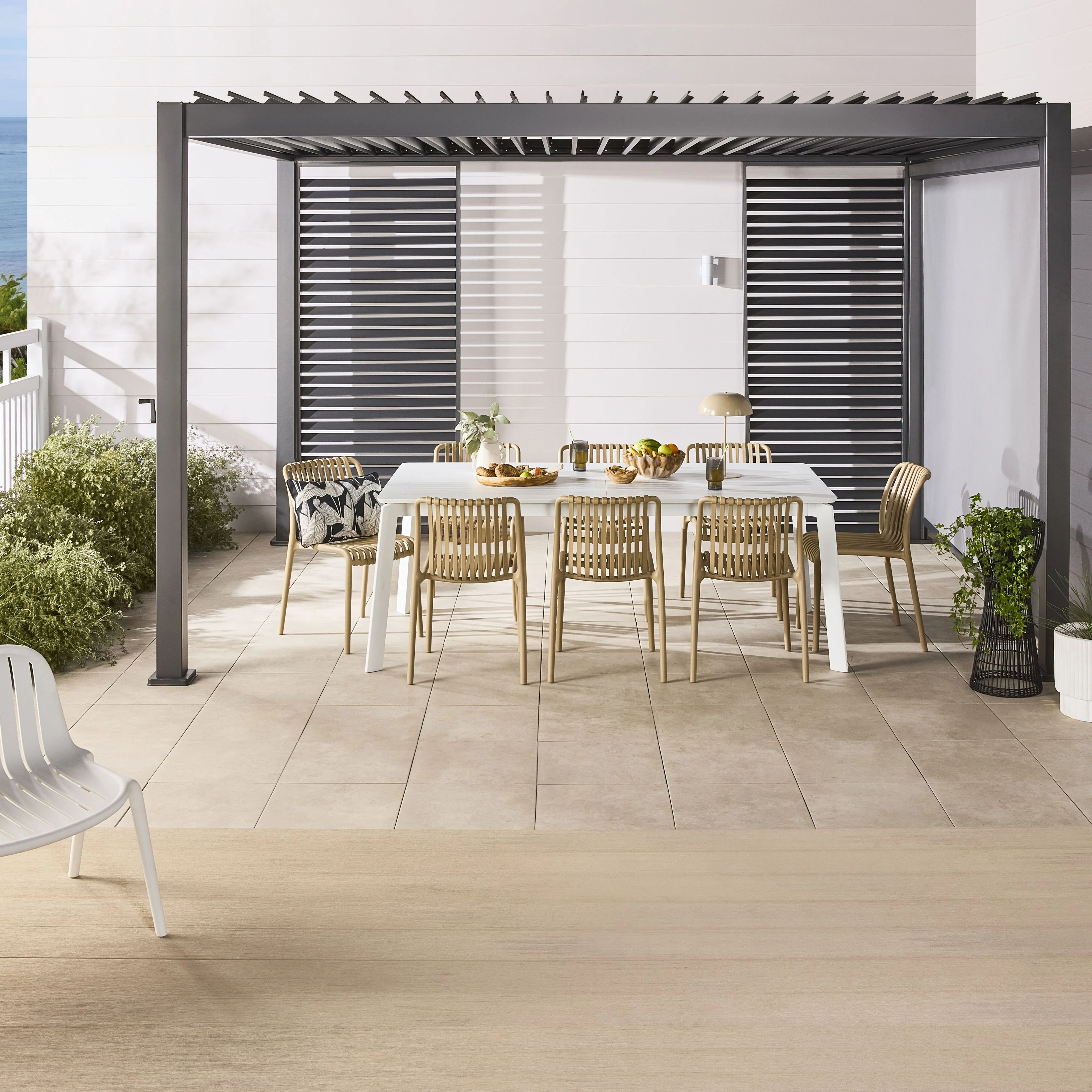 Santana Aluminium Extension Table White 200/300cm - Image 17