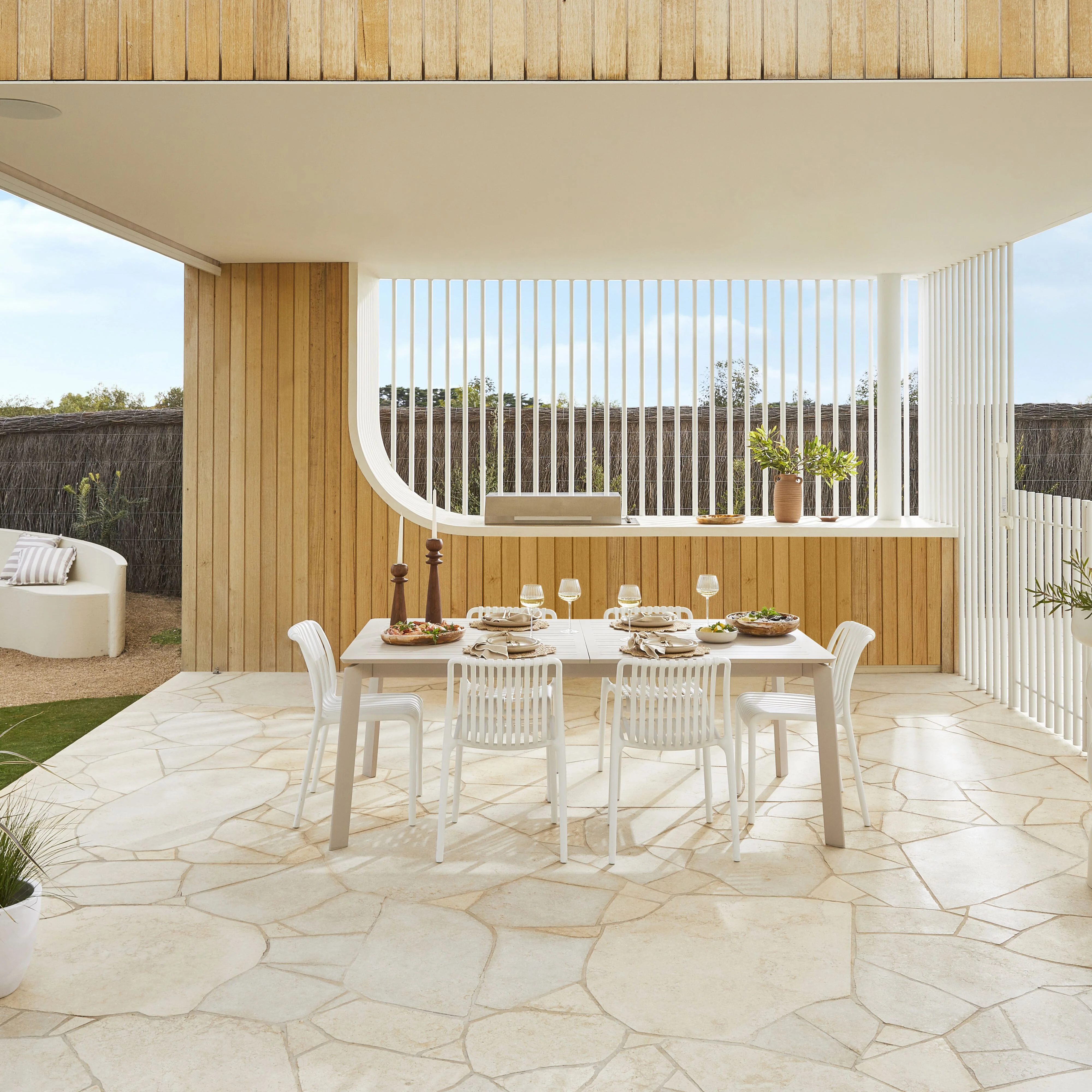 Santana Aluminium Extension Table 200cm (Ext 300cm) Taupe - Image 11