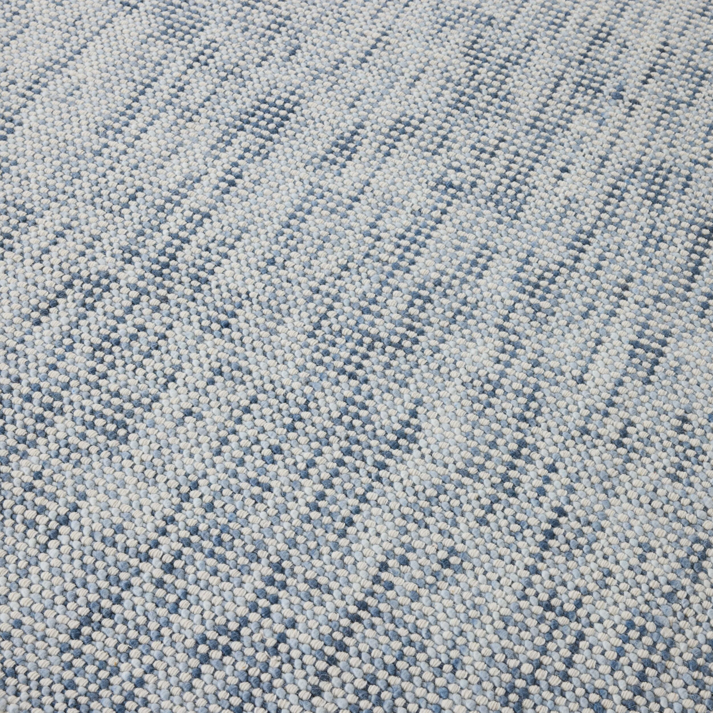 Santos Handloom Blue NZ Wool Rug 150x240cm - Image 2