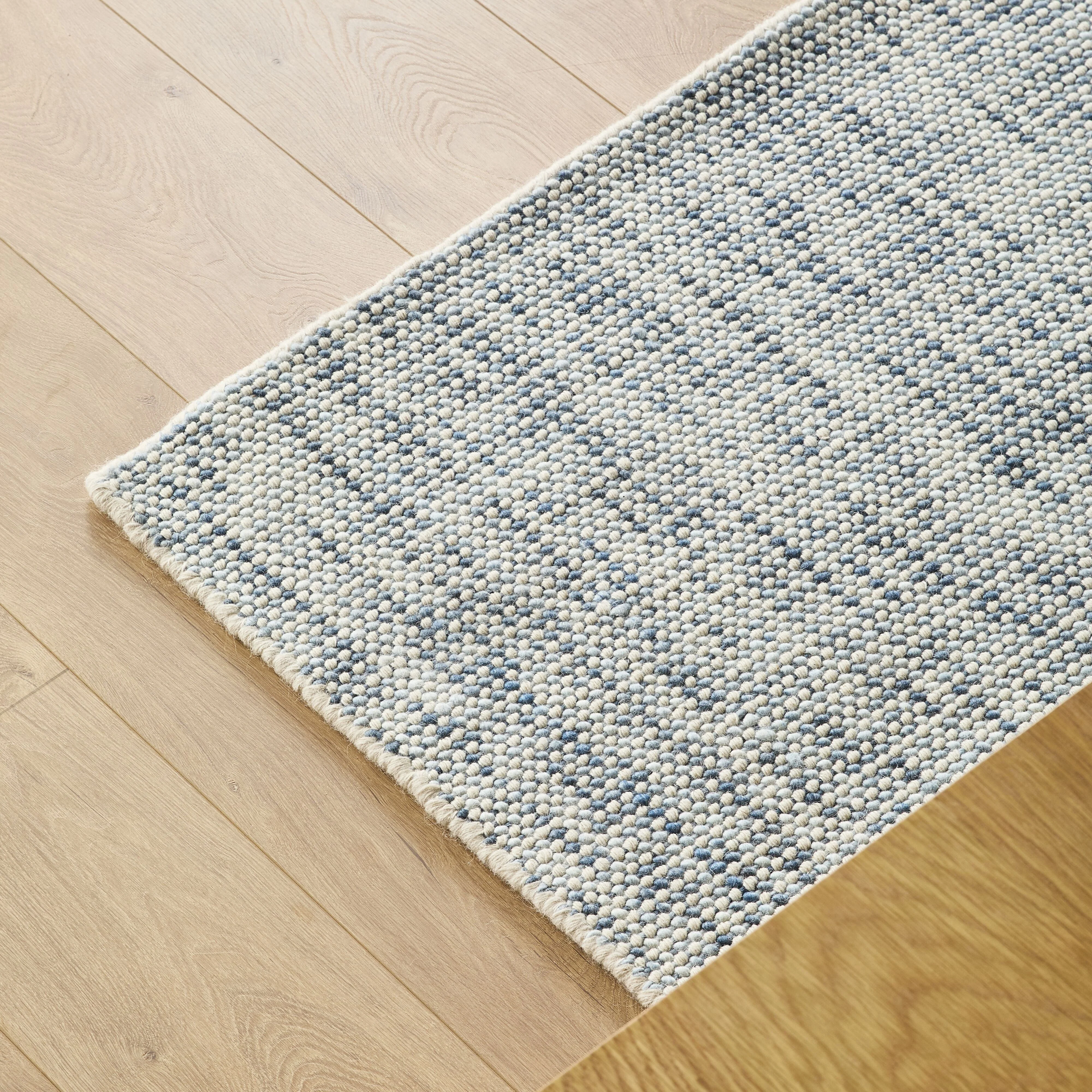Santos Handloom Blue NZ Wool Rug 150x240cm - Image 5