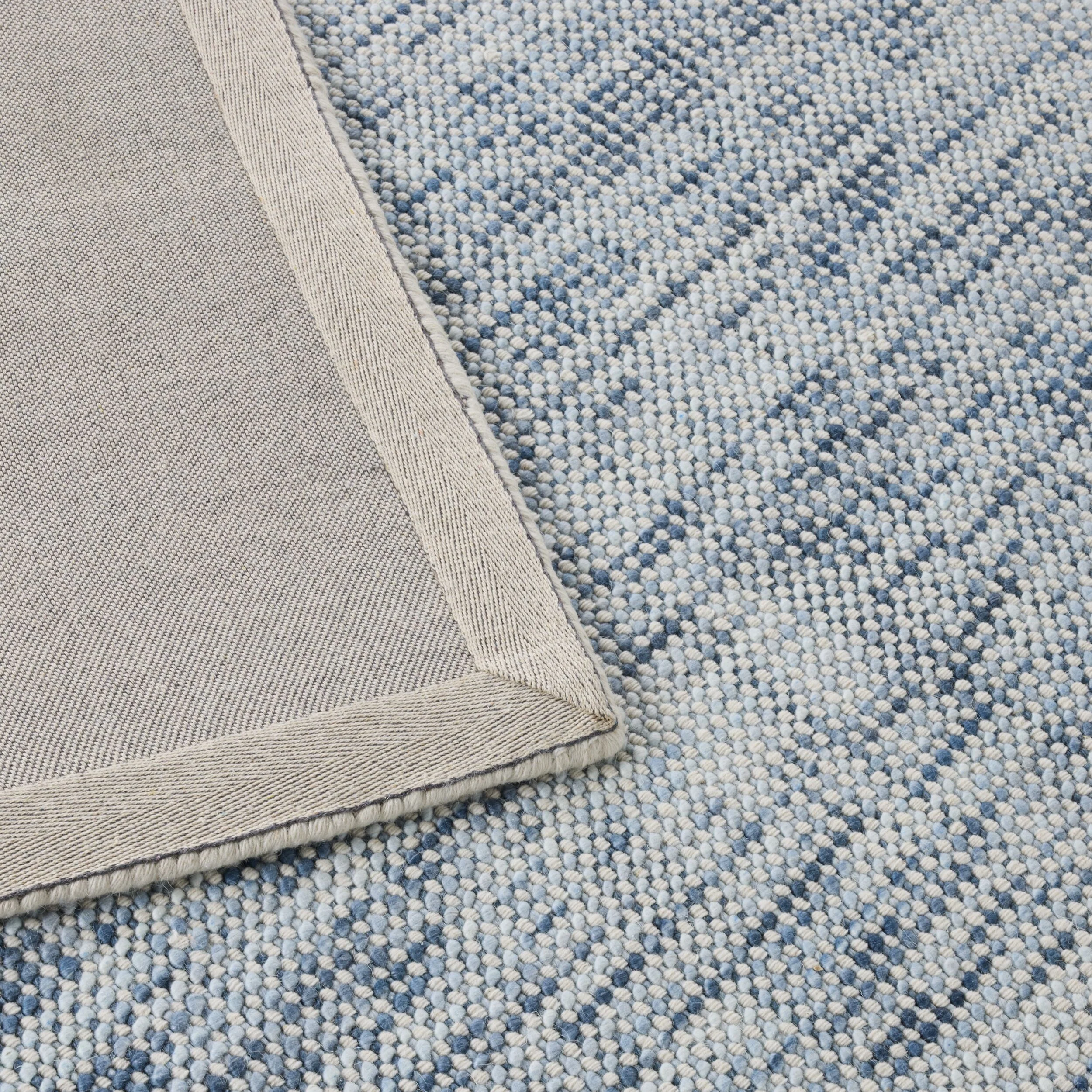 Santos Handloom Blue NZ Wool Rug 240x300cm - Image 3