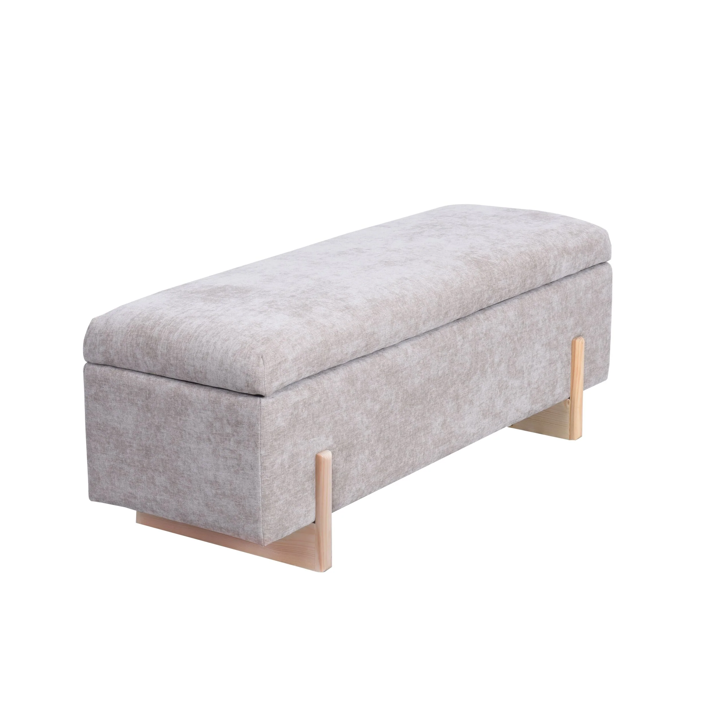 Sara Storage Bench Flax Taupe - Image 3