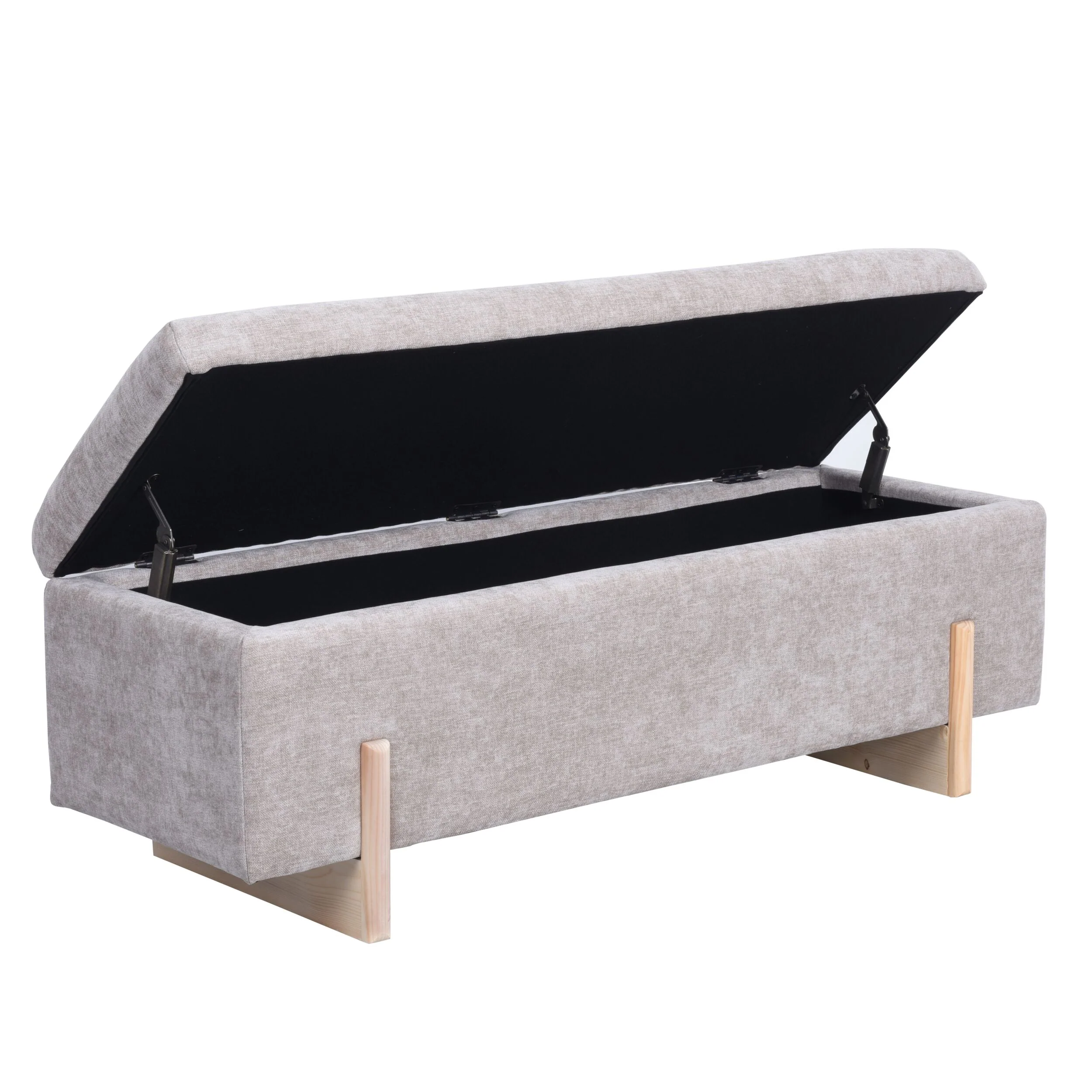 Sara Storage Bench Flax Taupe - Image 6