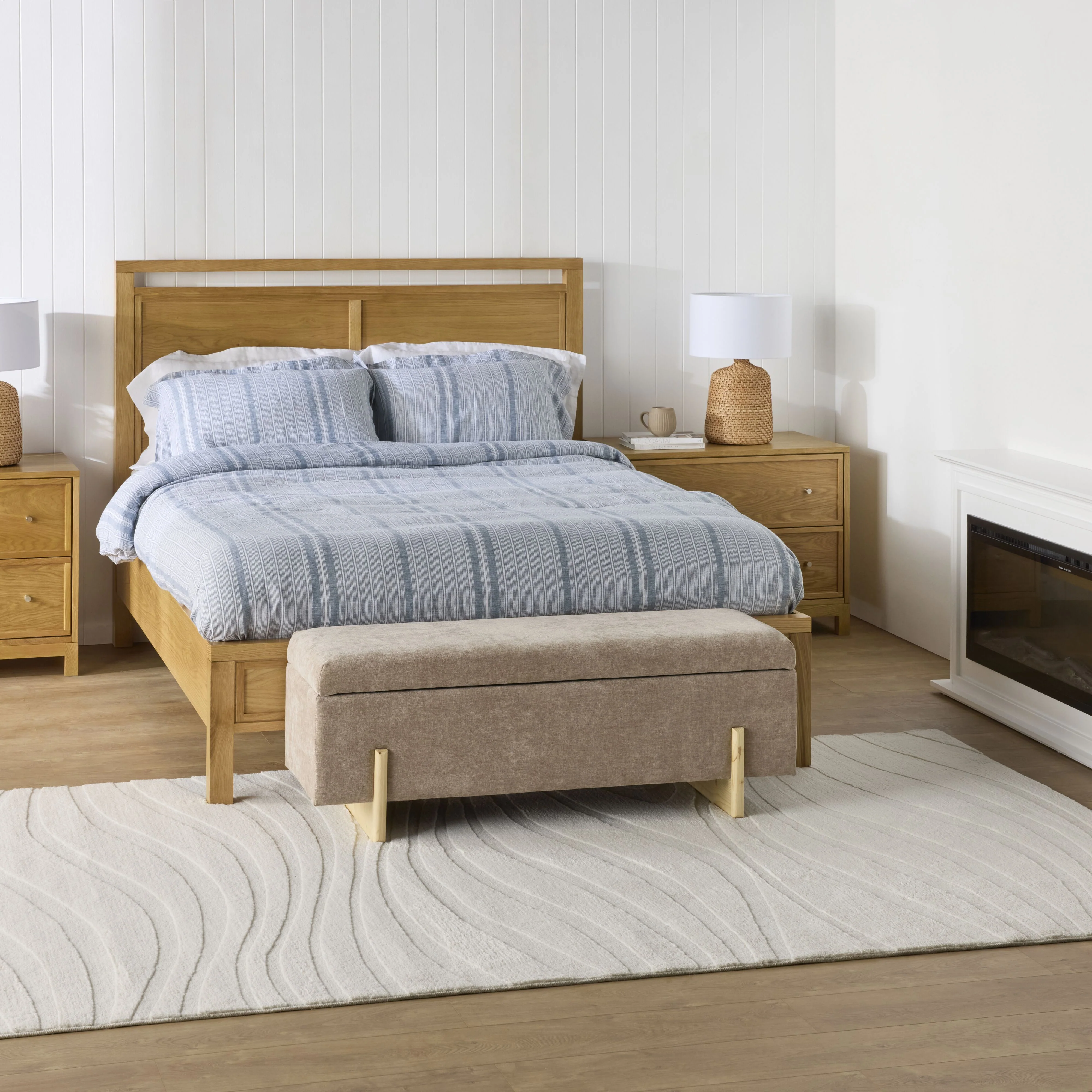 Sara Storage Bench Flax Taupe - Image 8