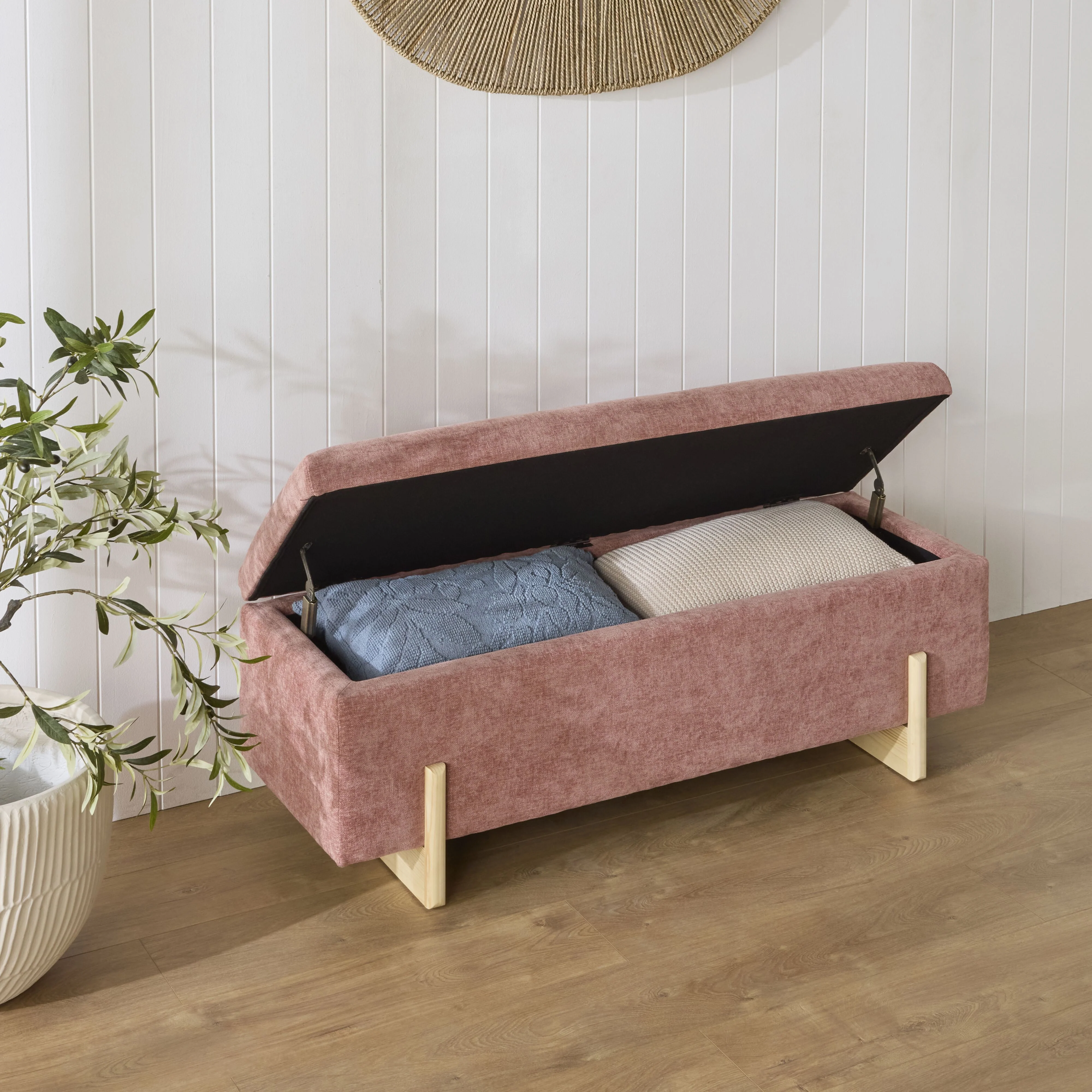 Sara Storage Bench Rose Pink - Image 11