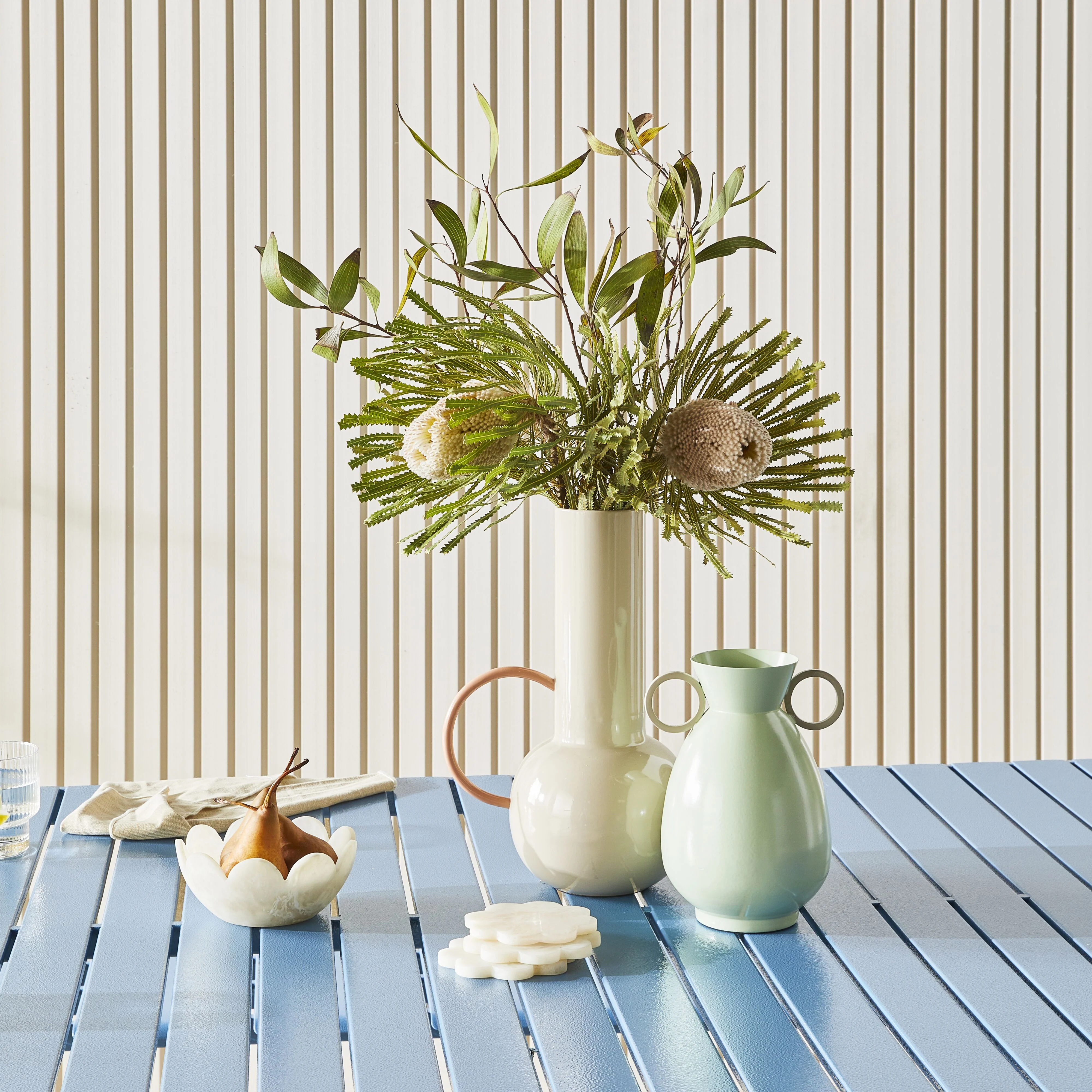 Sarra Flower Vase Taupe 22x17x33cm - Image 4