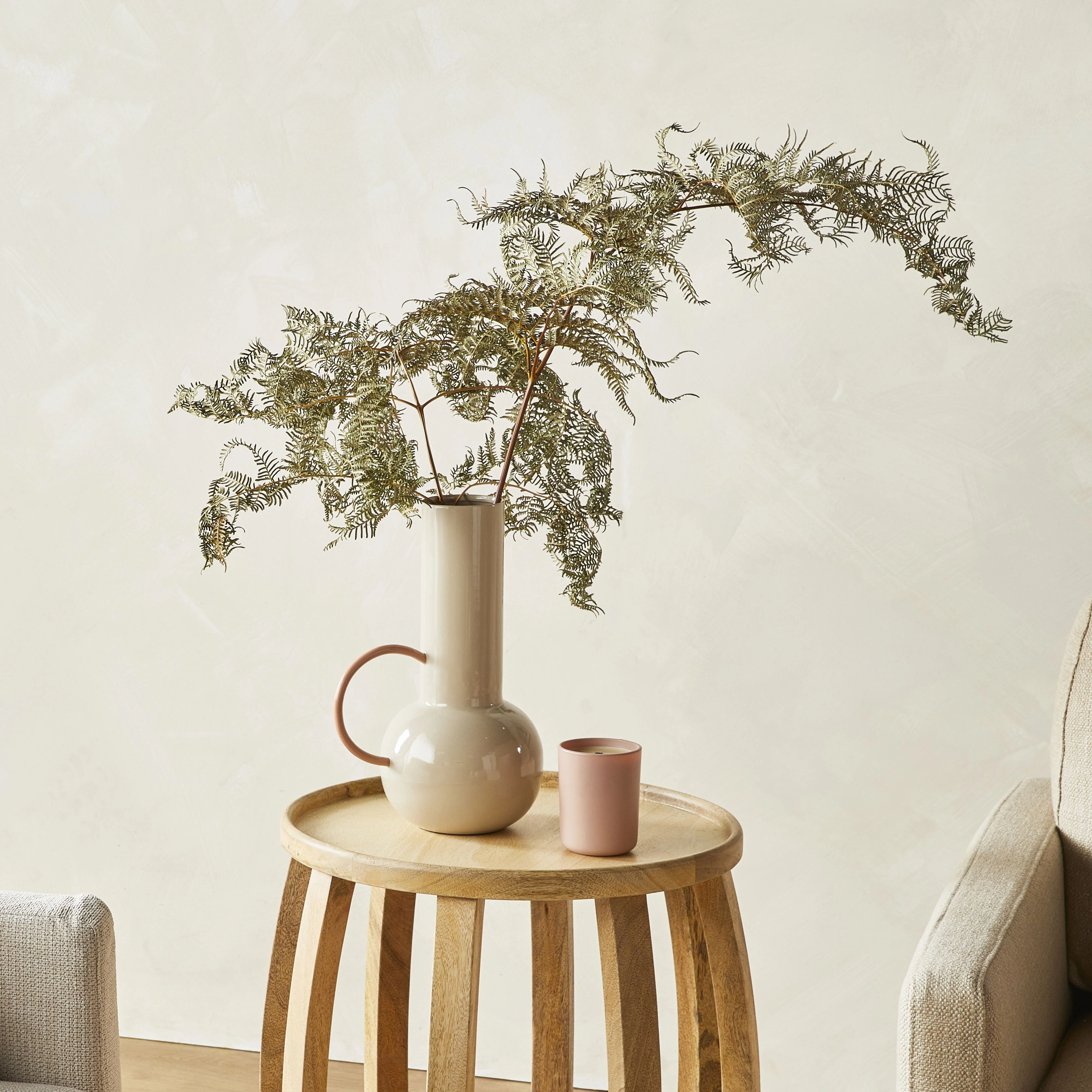 Sarra Flower Vase Taupe 22x17x33cm - Image 6