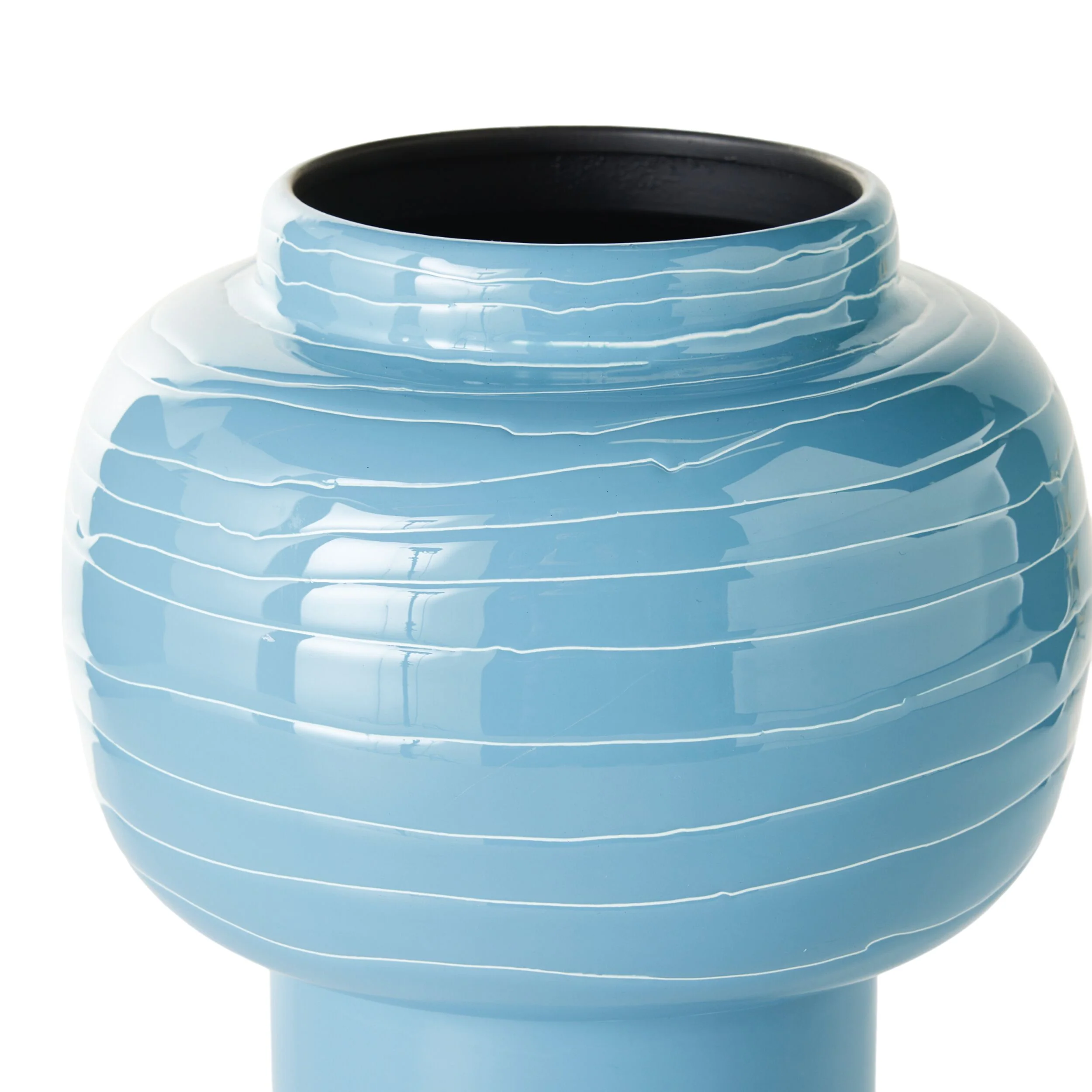 Sarra Vase Blue 20x20x26cm - Image 3