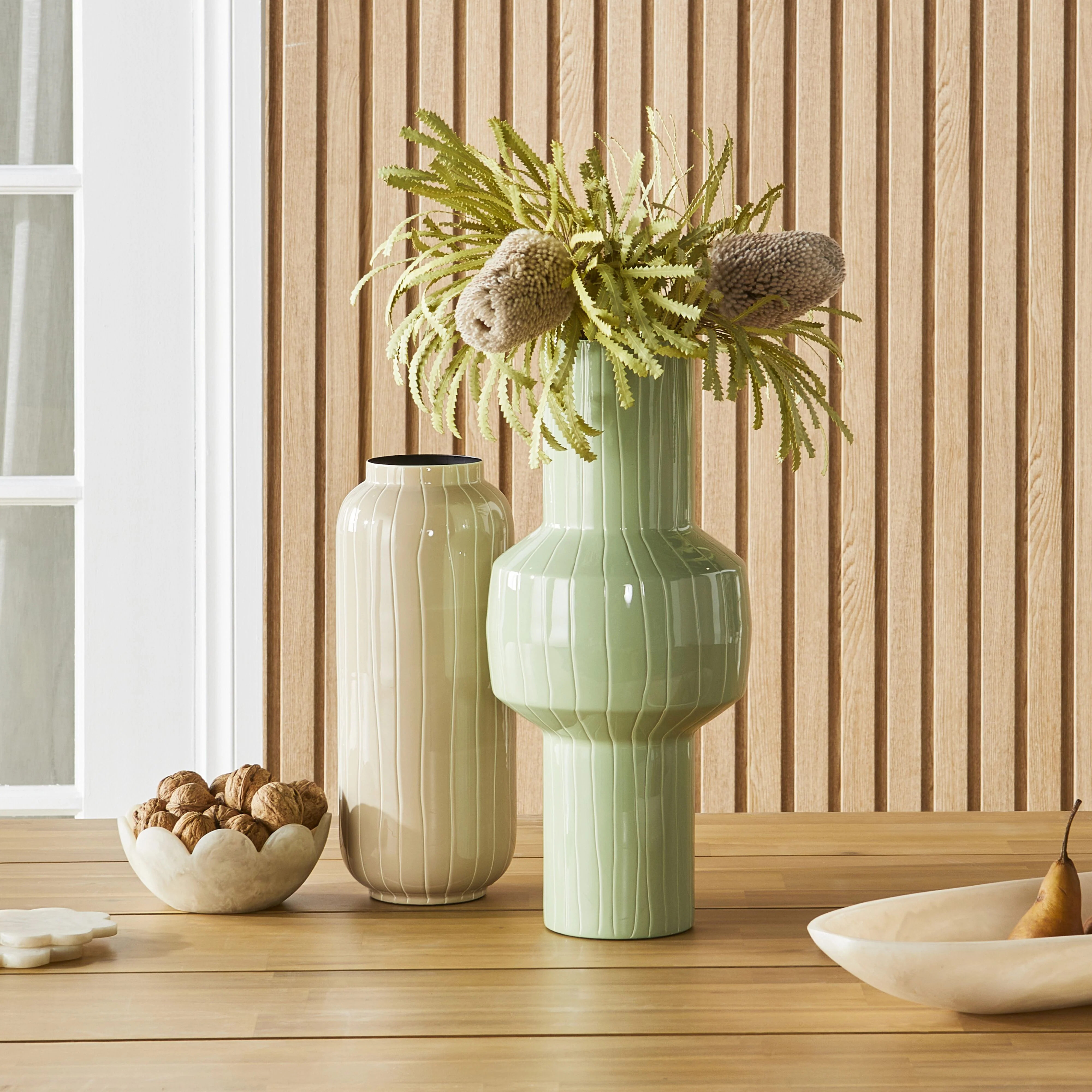 Sarra Vase Laurel Green 19x19x41cm - Image 5