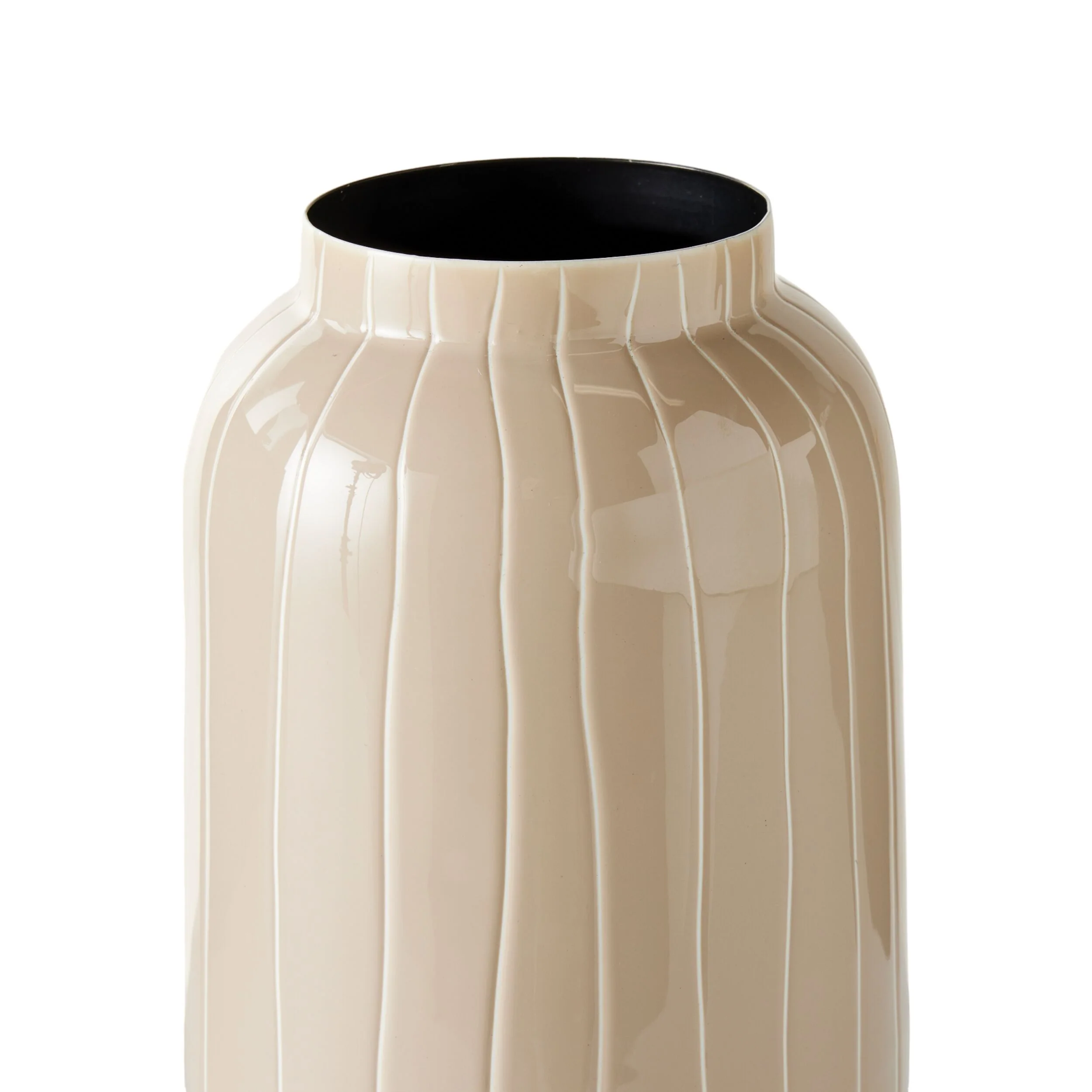 Sarra Vase Taupe 13x13x32cm - Image 3
