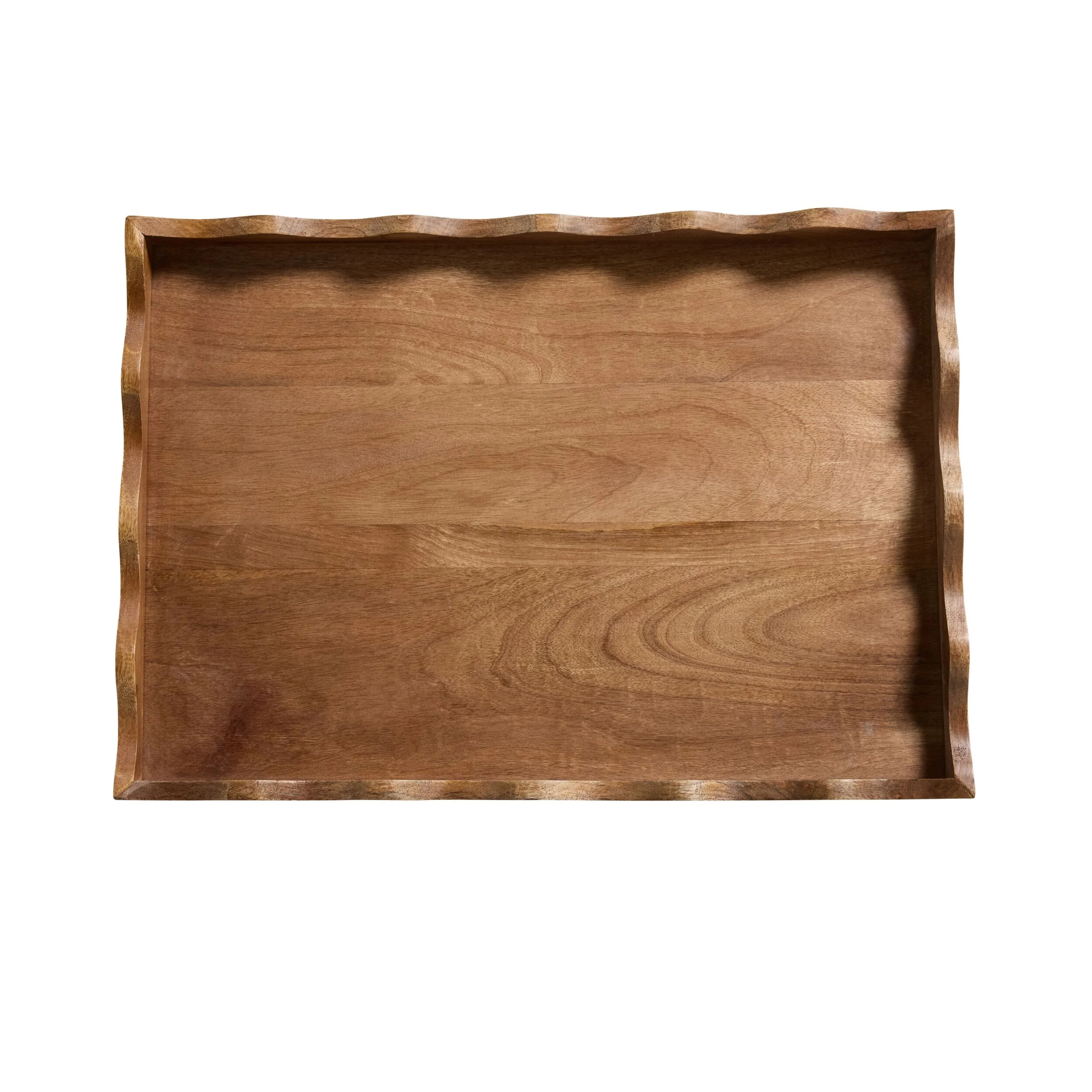 Sati Scalloped Large Wooden Tray - Image 4