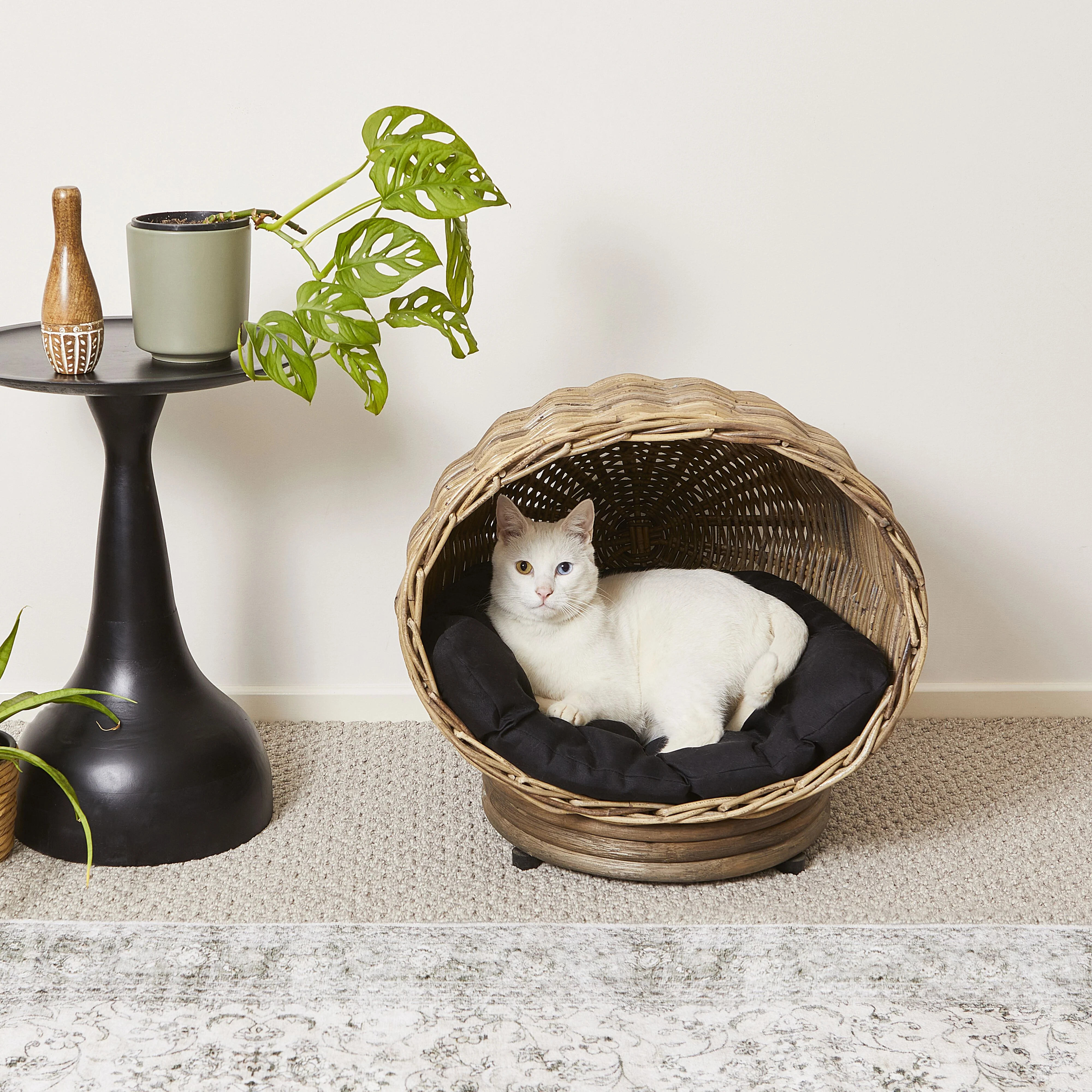 Savona Cocoon Cat Bed 50x50x50cm - Image 4