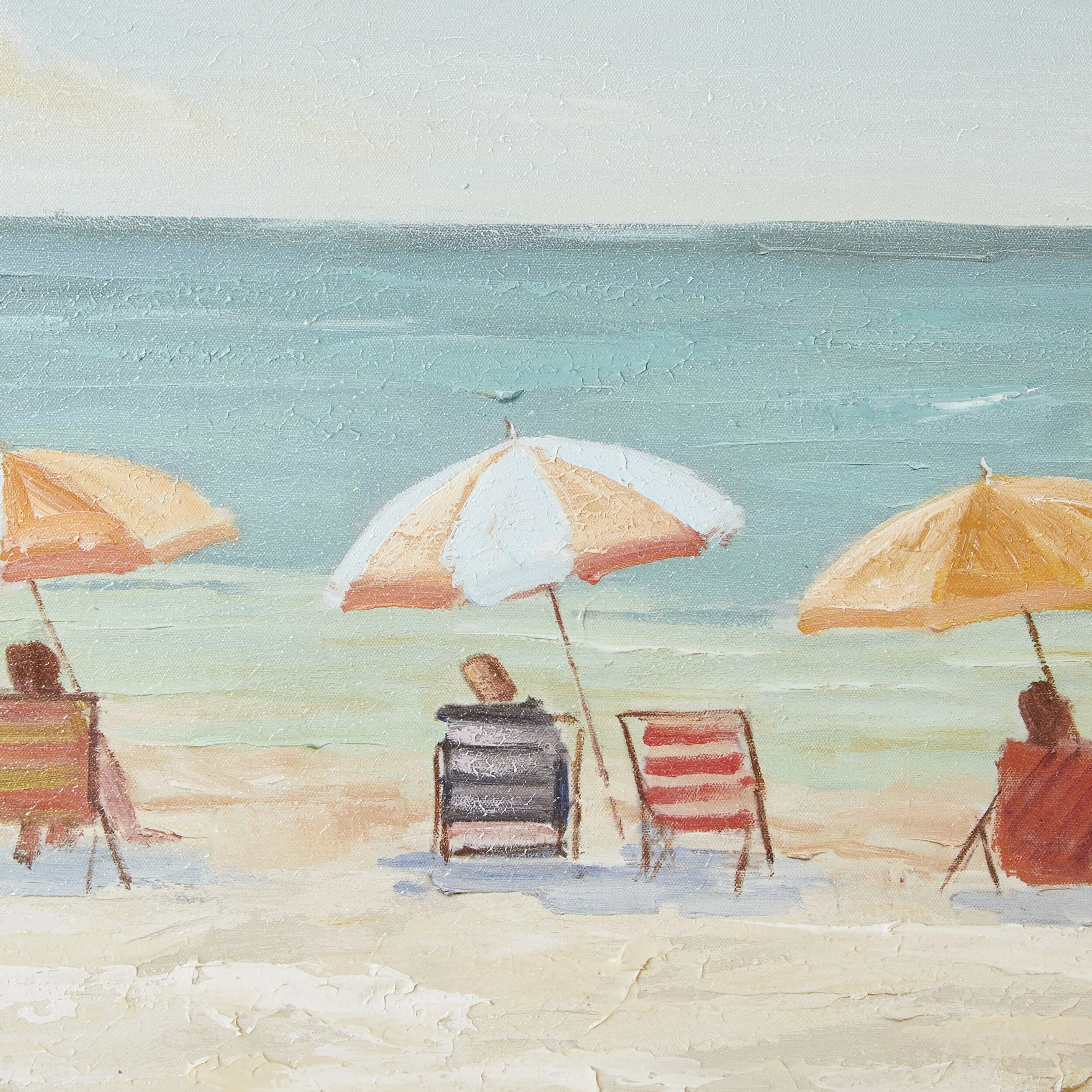 Scorching Afternoon Framed Canvas Print 100x100cm - Image 2