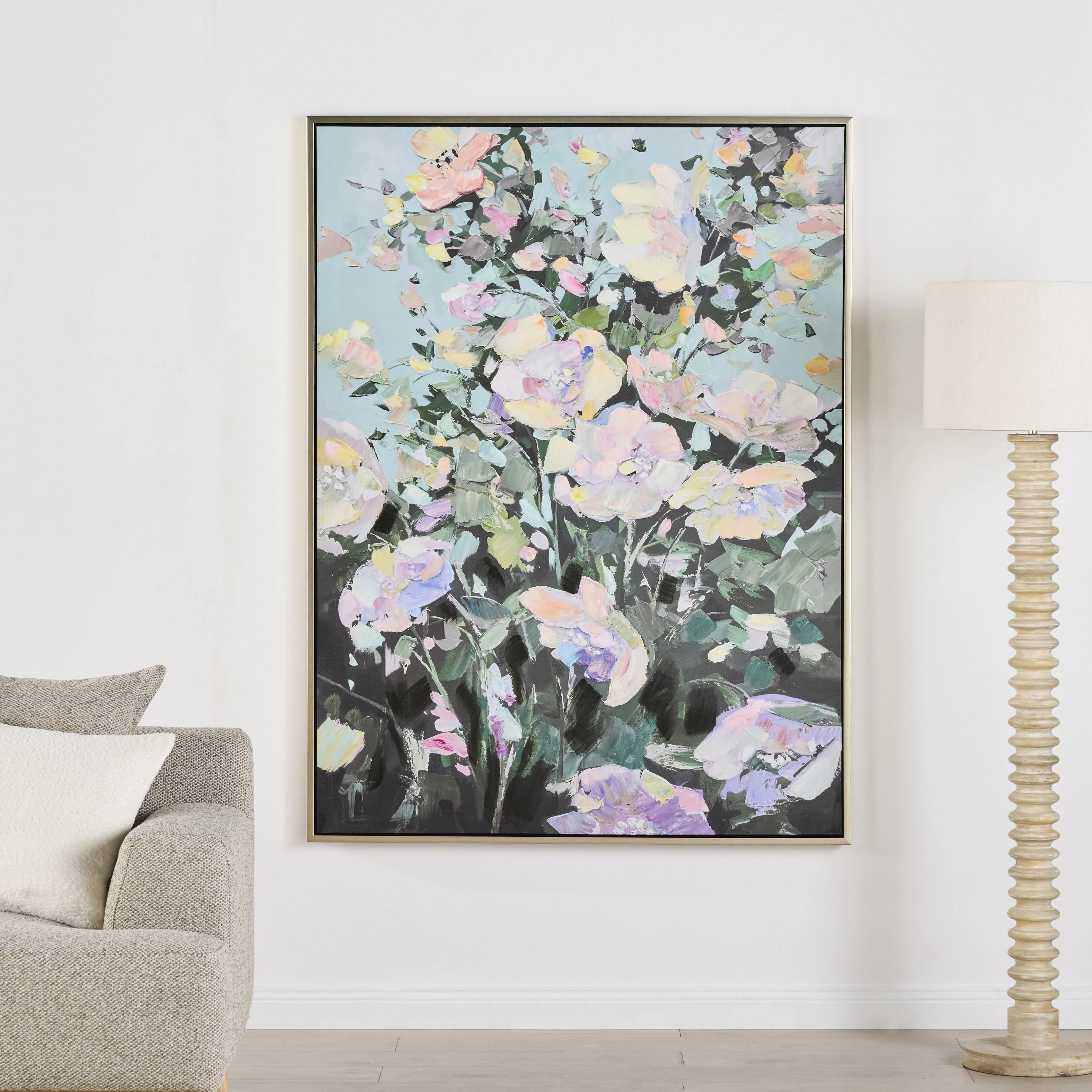 Secret Garden Framed Textured Print 120x160cm - Image 5