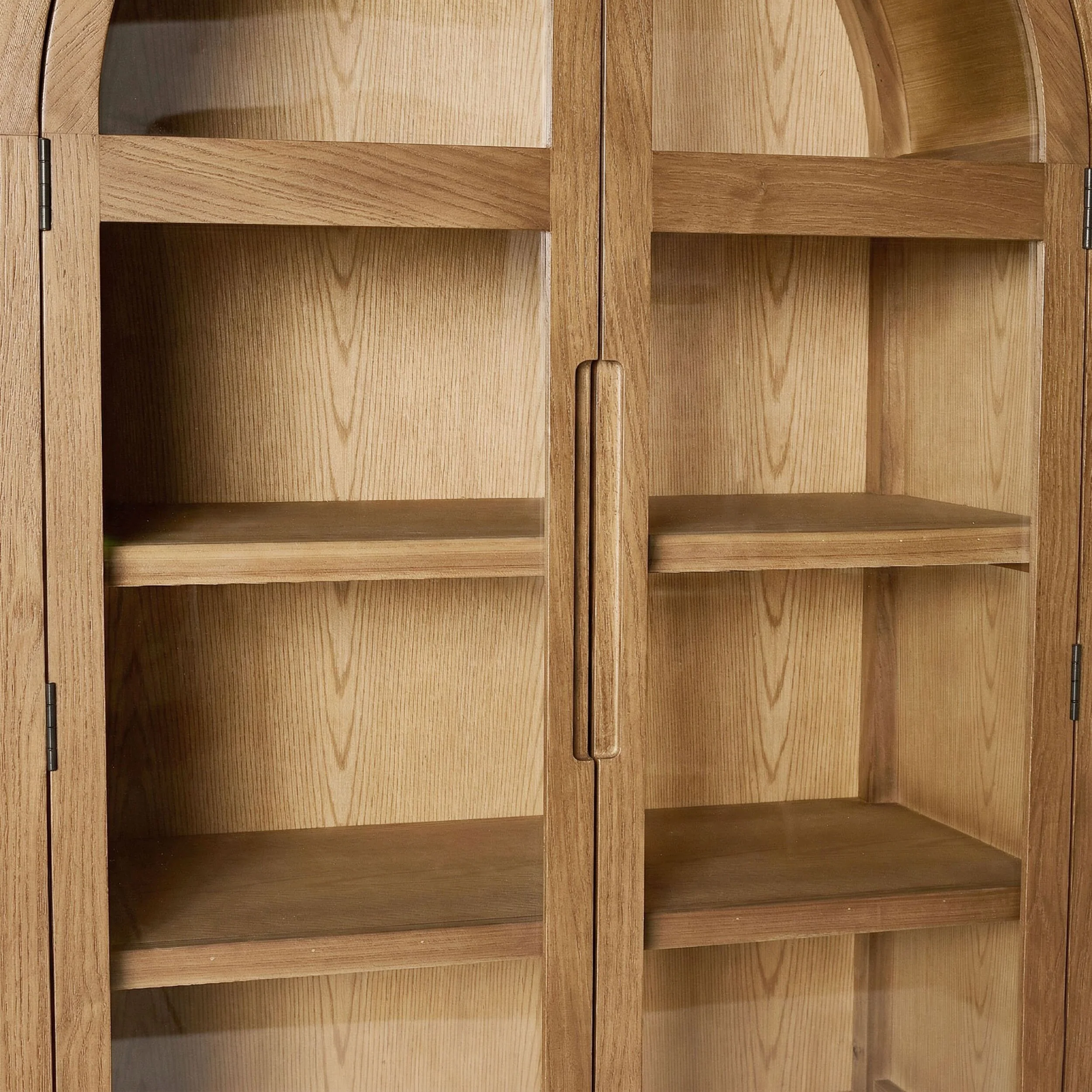 Serene Curved Display Cabinet Natural - Image 7
