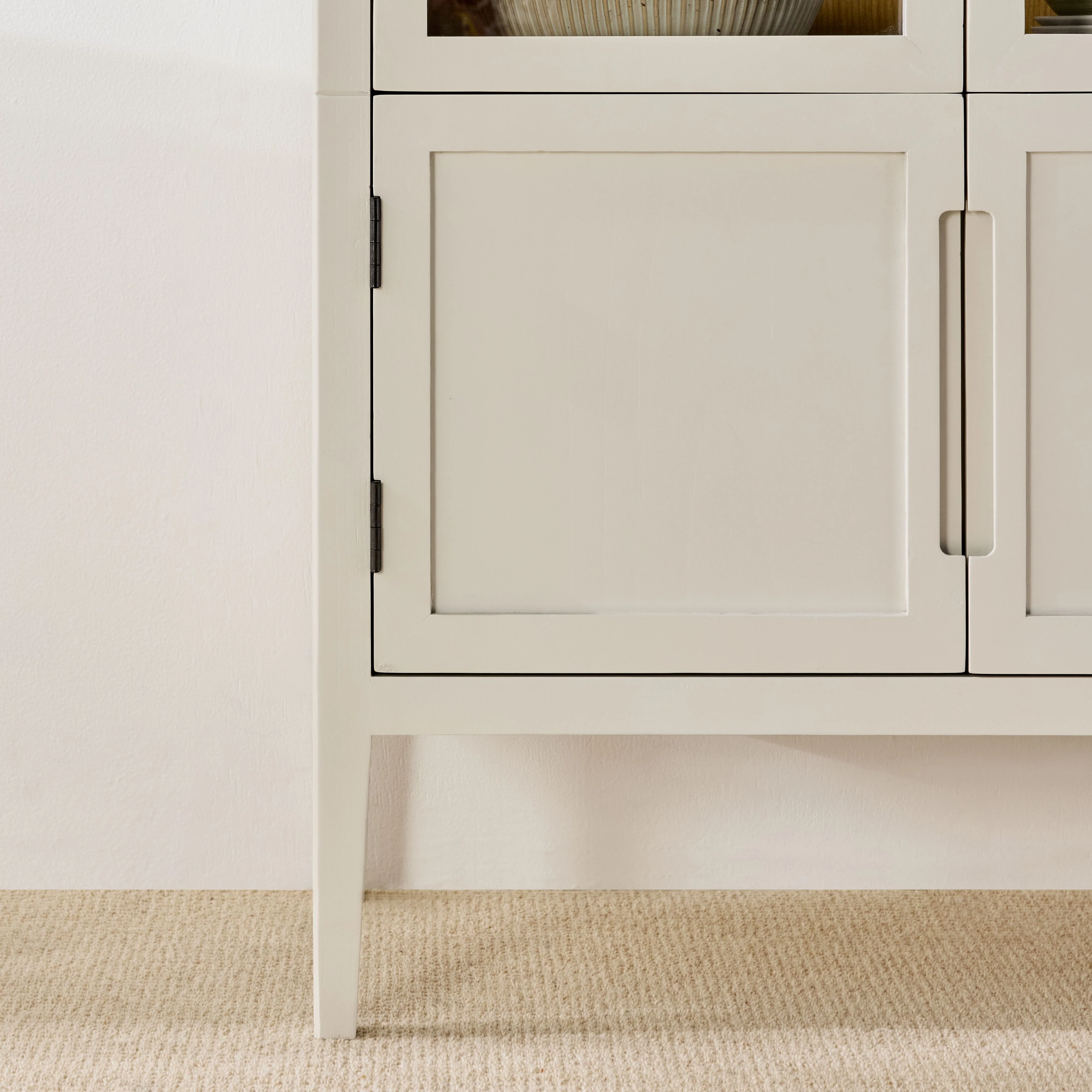 Serene Curved Display Cabinet White - Image 11