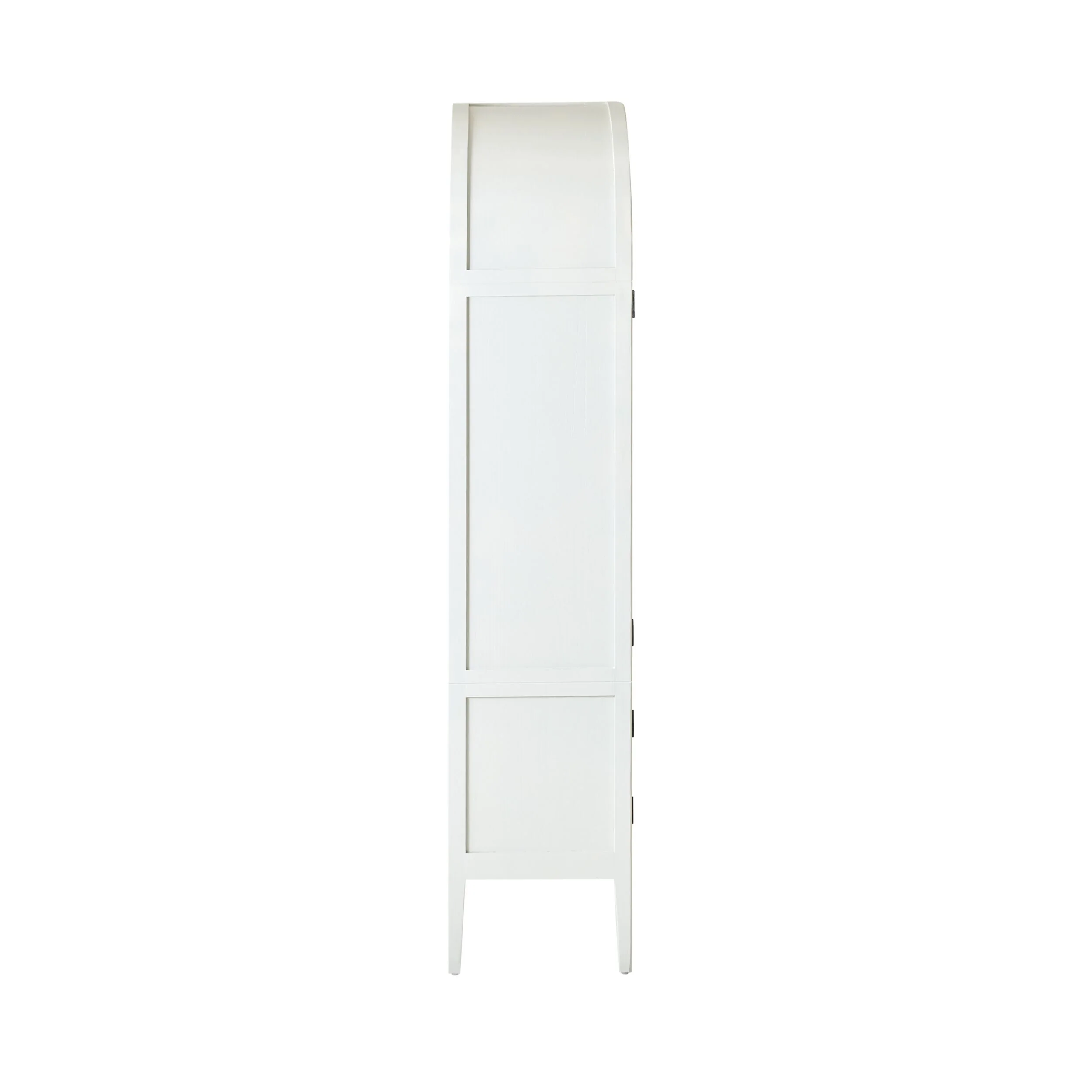 Serene Curved Display Cabinet White - Image 4