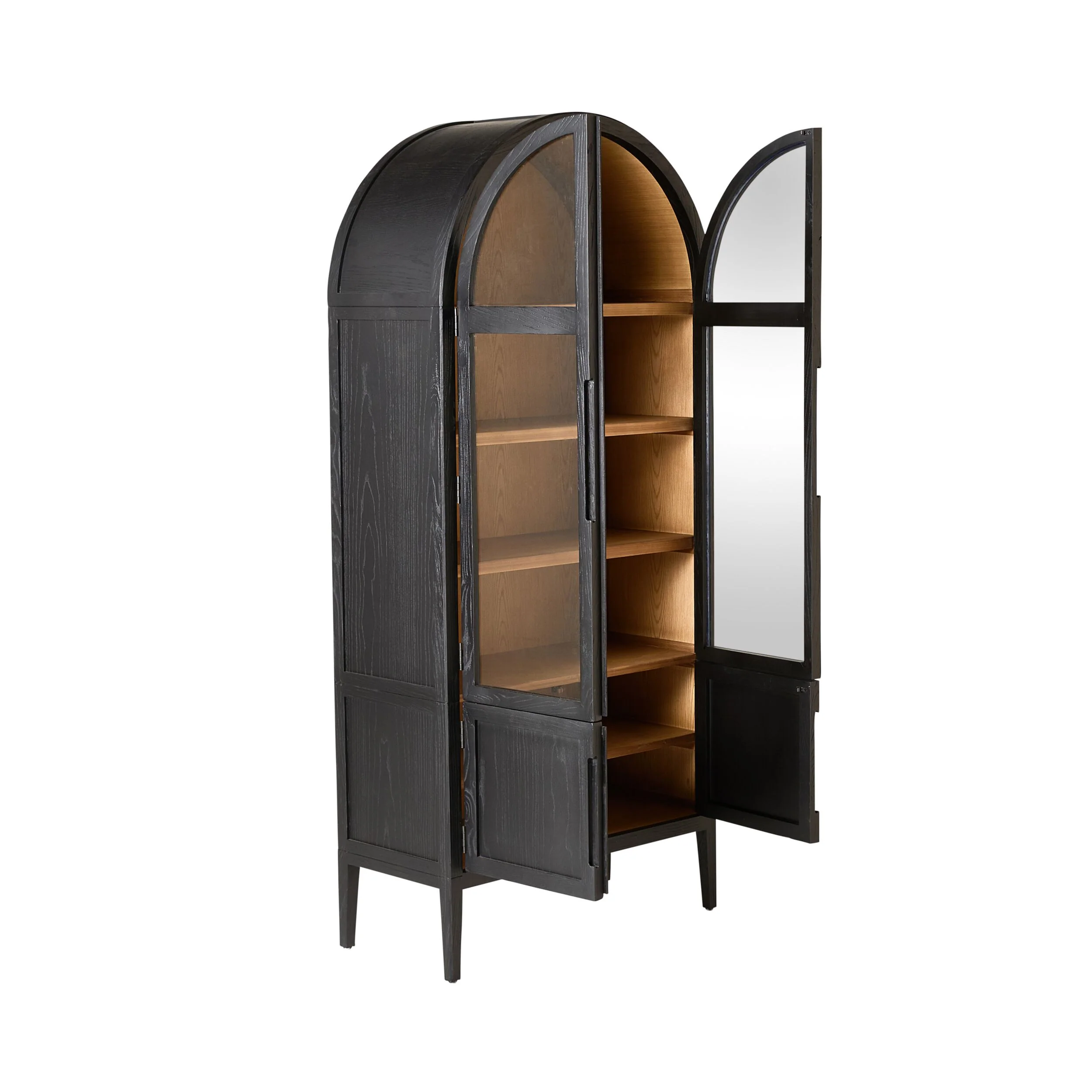 Serene Curved Two Door Display Cabinet - Image 3