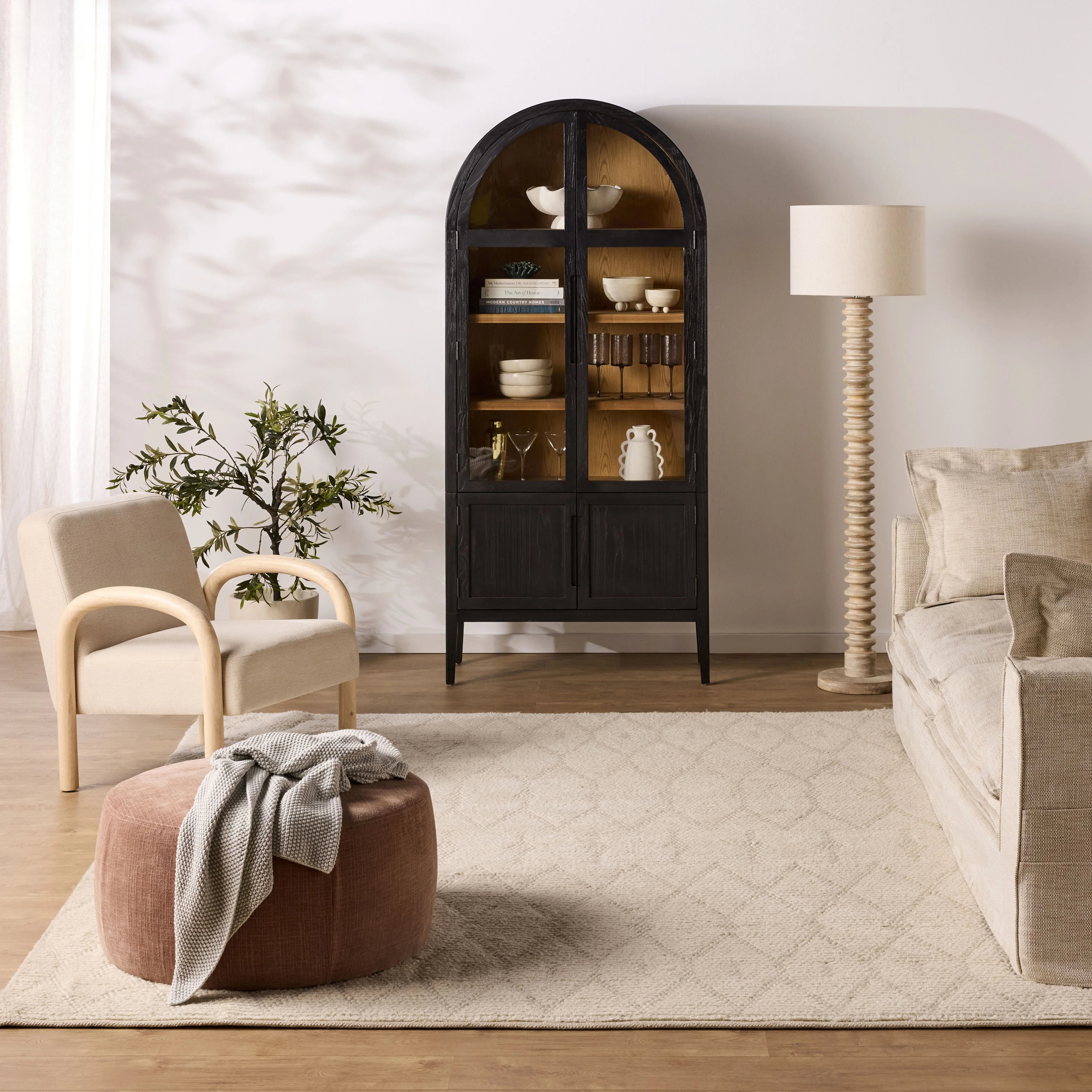 Serene Curved Two Door Display Cabinet - Image 8